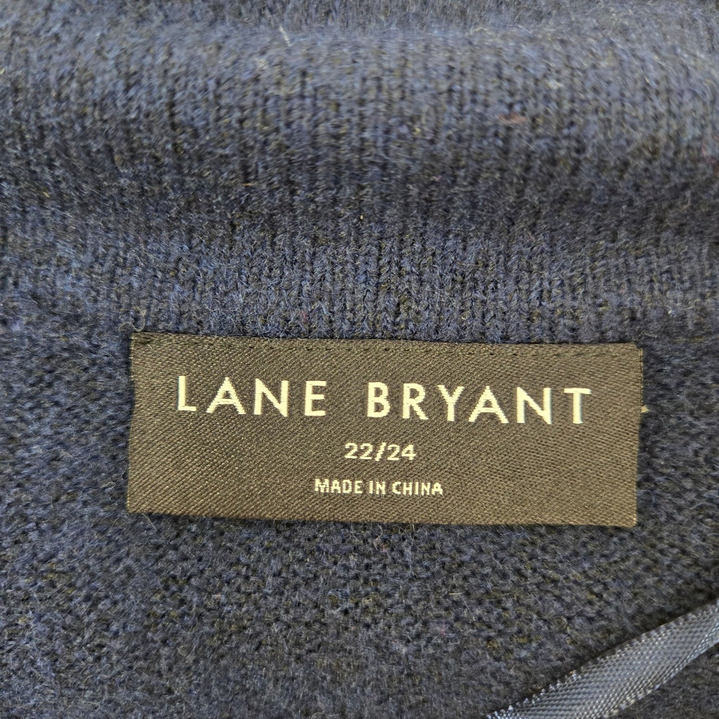Lane Bryant Wool Blend Color Block Sleeve V-Neck Sweater Size 22/24