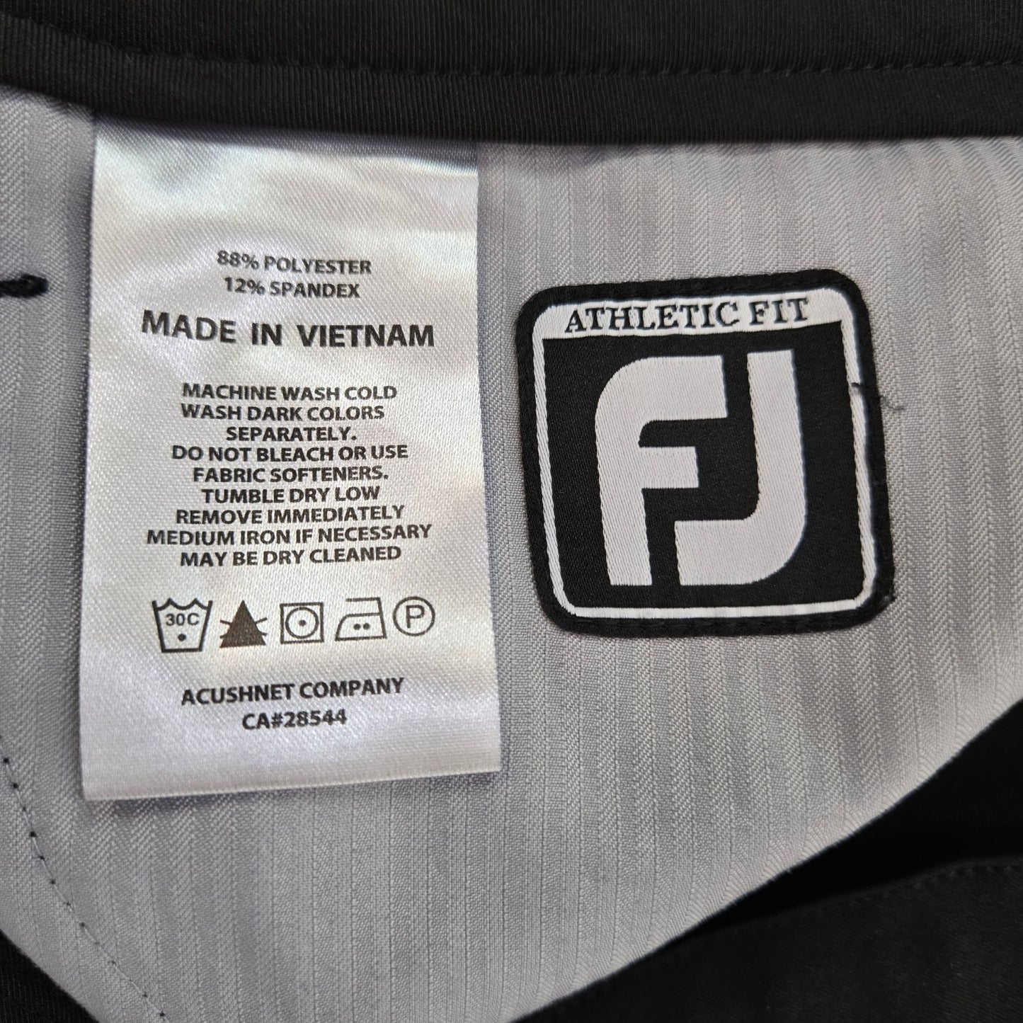 Footjoy Athletic Fit 5 Pocket Performance Golf Pants Size 32x34