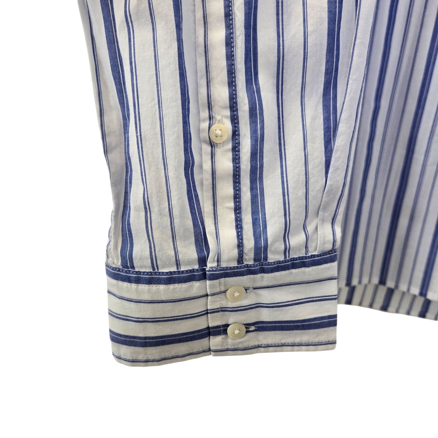 NWT UNTUCKit Pinot Perse Striped Long Sleeve Button Down Shirt Size 16