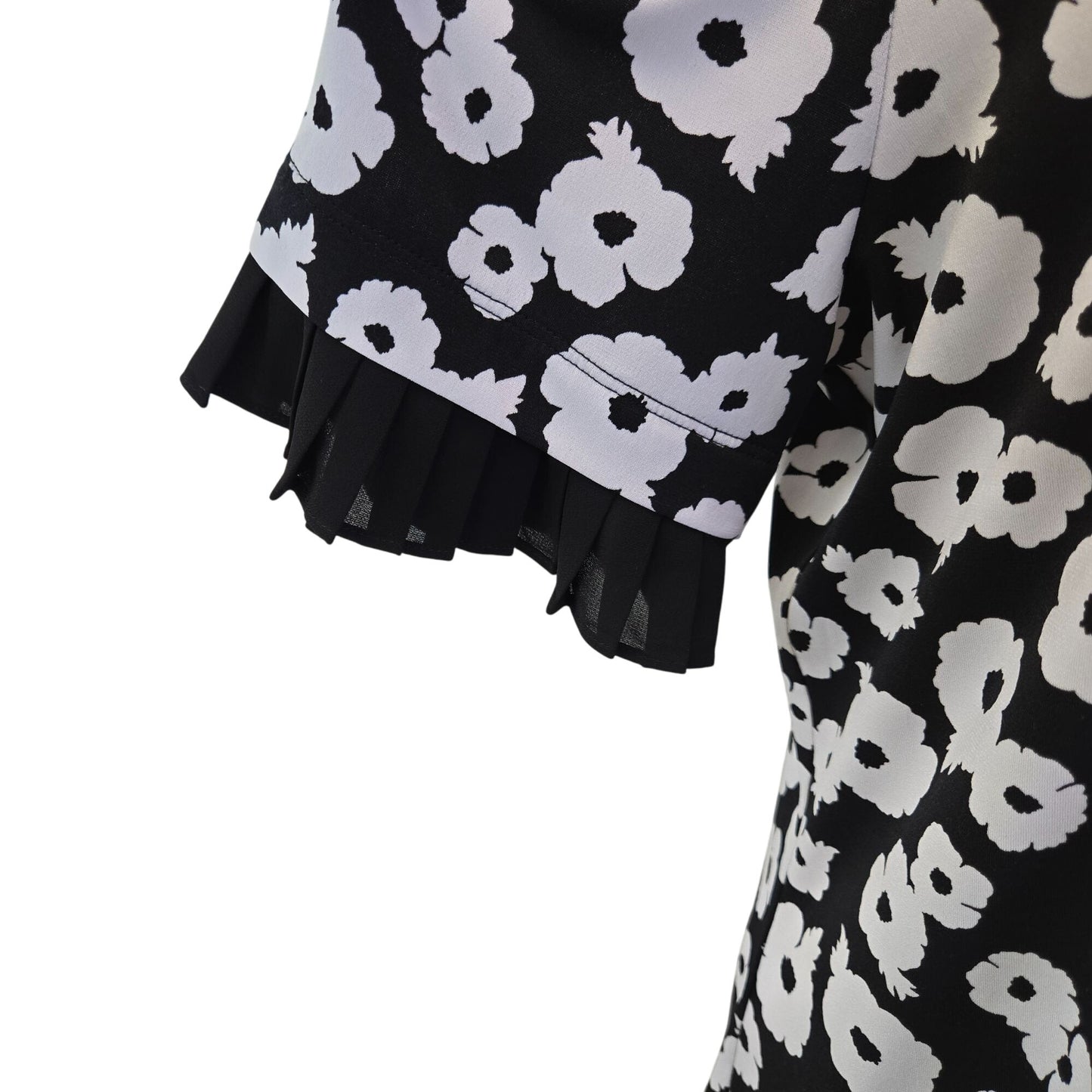 Michael Michael Kors Floral Pleat Sleeve Shift Dress Size Large