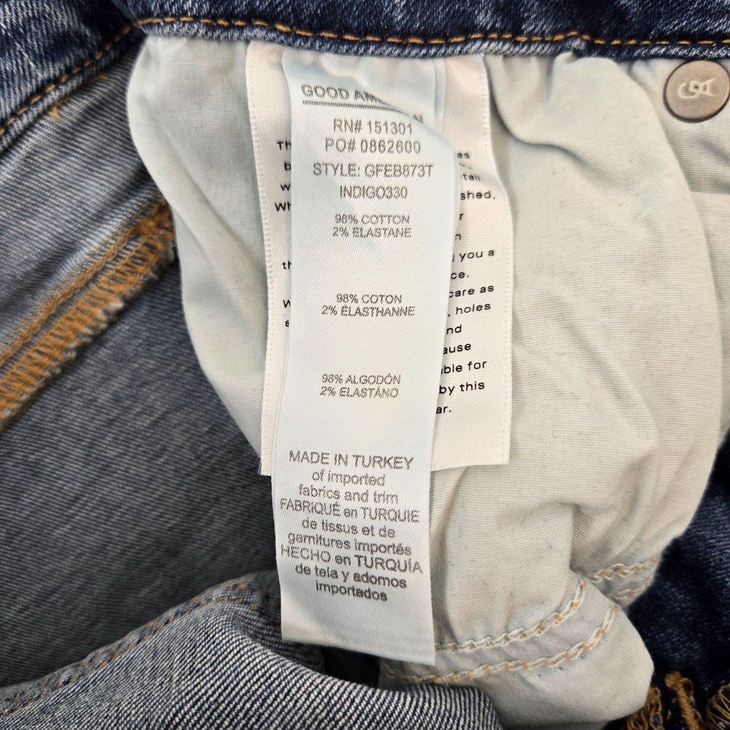 Good American Good Legs Flare Wide-Leg Raw Hem Jeans Size 30