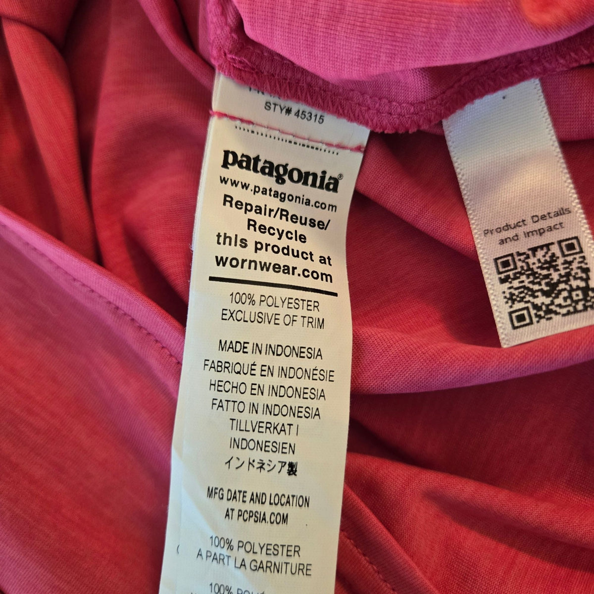 Patagonia Hooded Capilene Cool Daily Long Sleeve Top Size XL