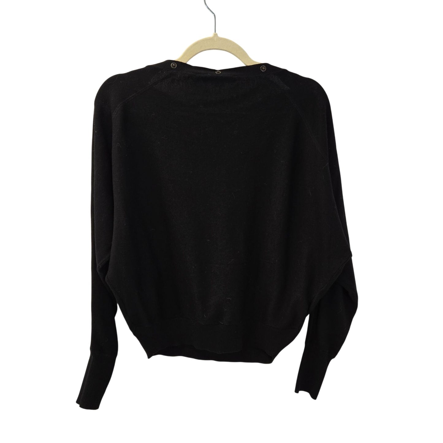 All Saints Ellie Adjustable Collar Snap Dolman Sleeve Sweater Size XS