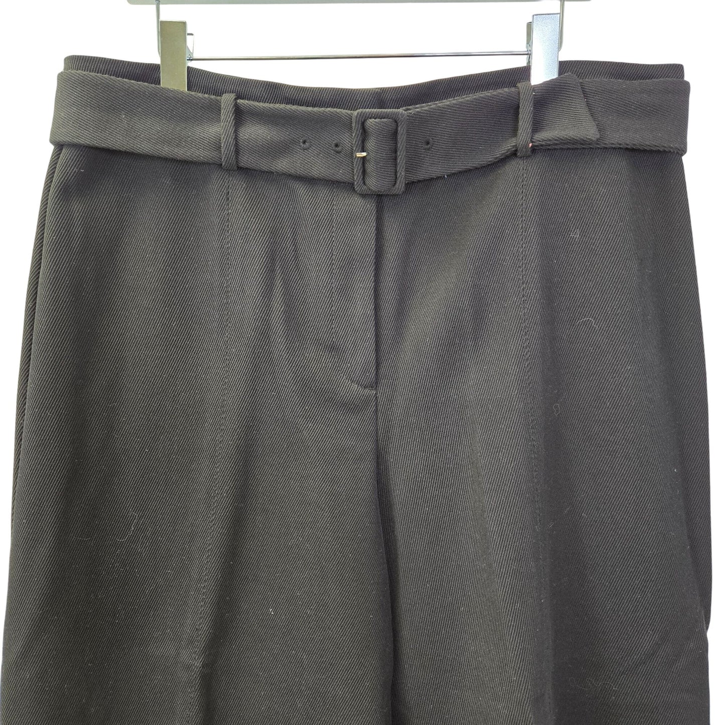 Ann Taylor Rib Texture Wide Leg Cropped Pants Size 16
