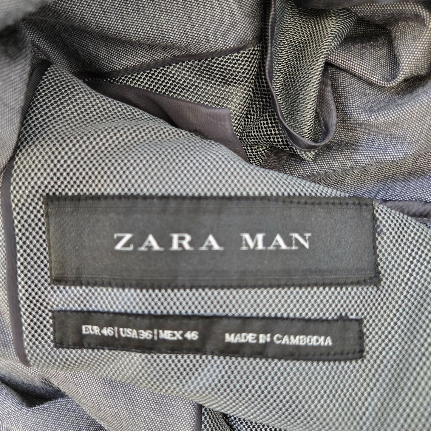 Zara Man Two Button Closure Blazer Sport Jacket Size 36