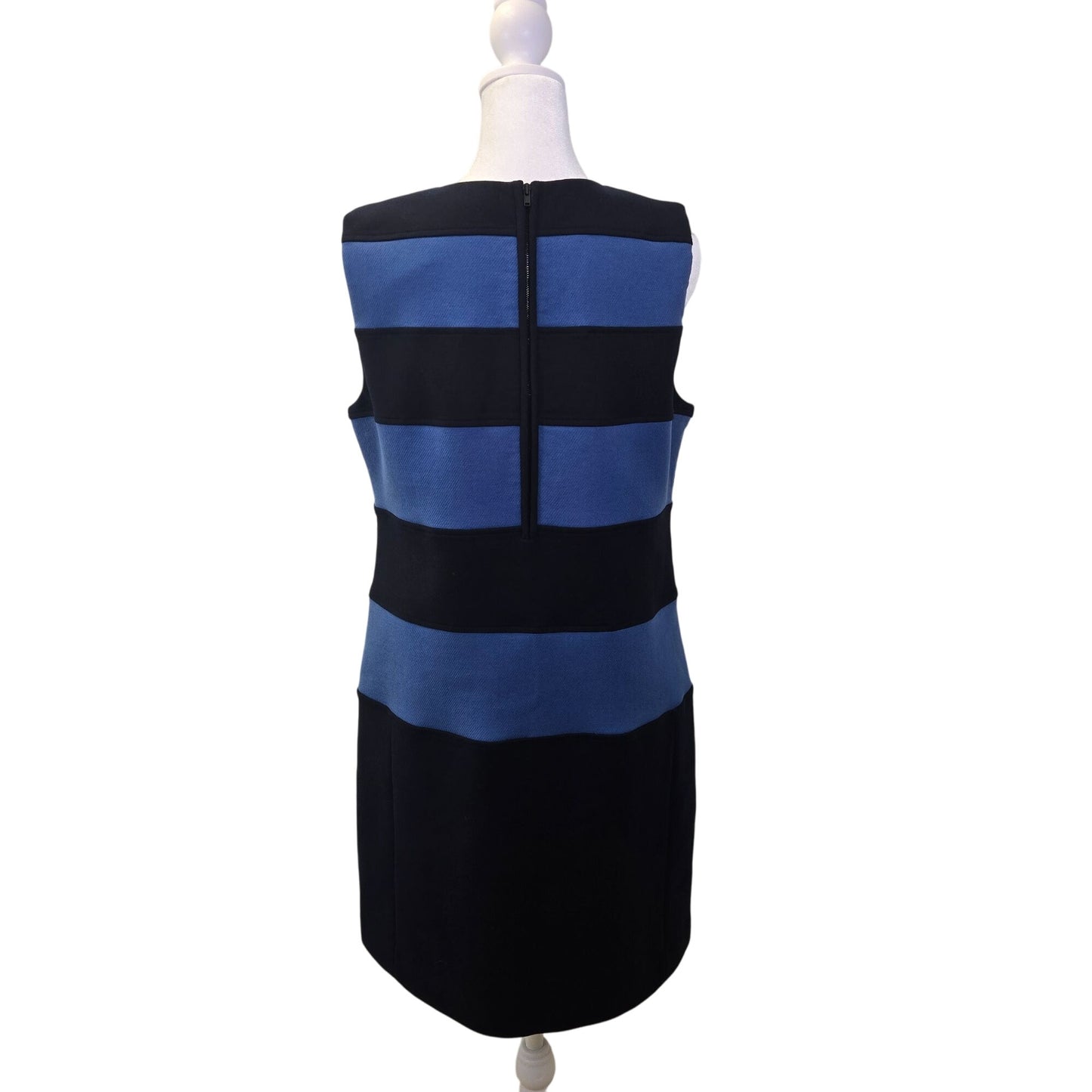 Theory Colorblock Sleeveless Shift Dress Size 12
