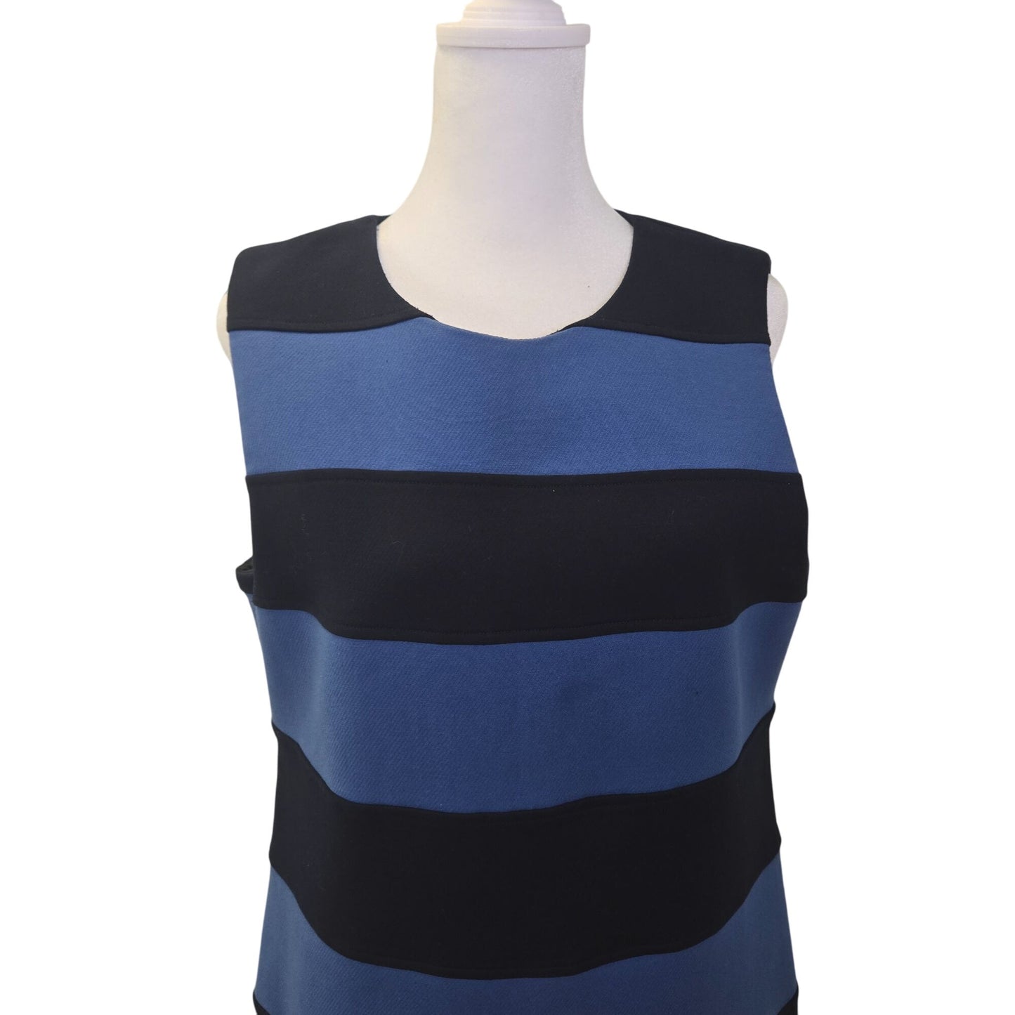 Theory Colorblock Sleeveless Shift Dress Size 12