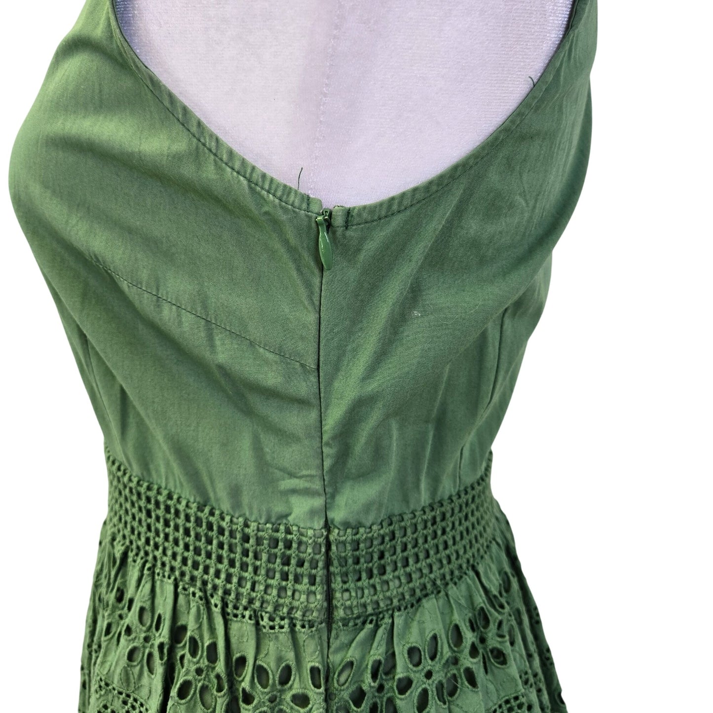 Anthropologie Wolven Sleeveless Fit and Flare Eyelet Detail Dress Size 2