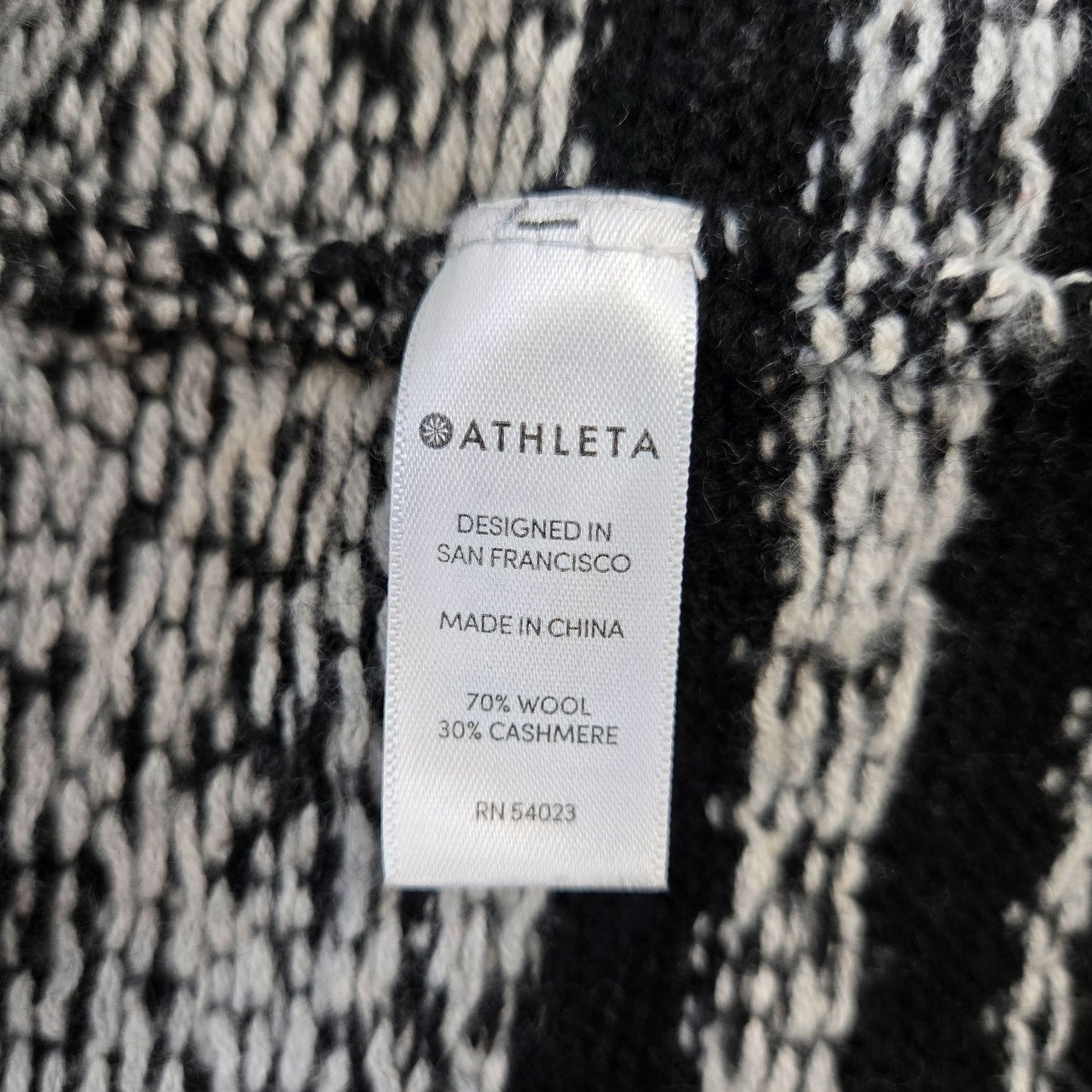 Athleta Wool & Cashmere Blend Open Longline Cardigan Sweater Size Small