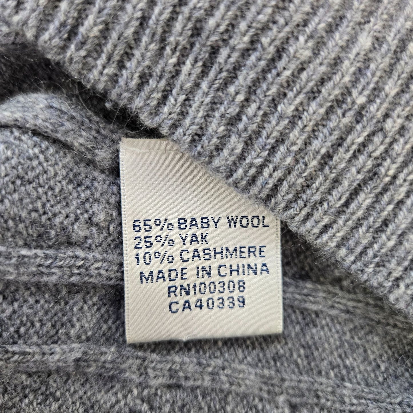 Peter Millar Wool & Cashmere Blend Cable Knit Quarter Zip Sweater Size 2X Tall