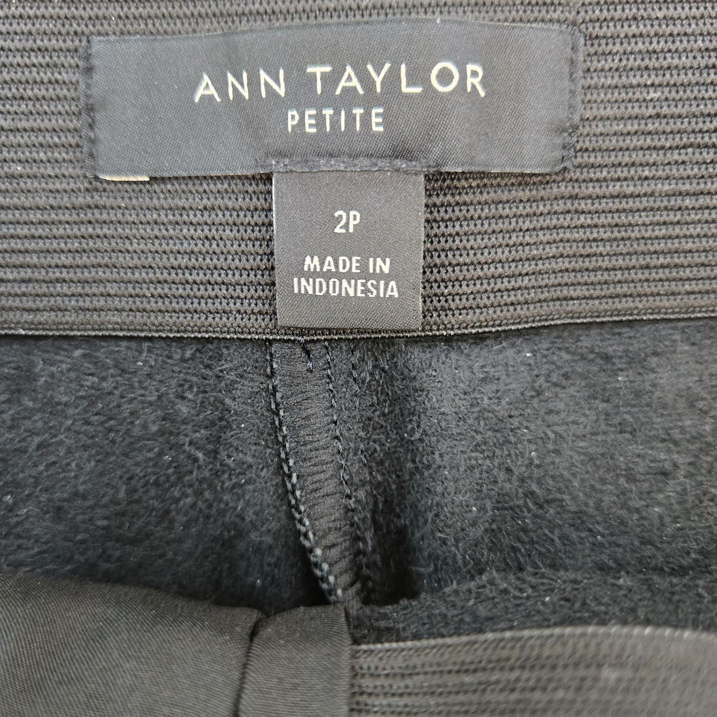 Ann Taylor Vegan Leather High Rise Split Zipper Hem Pants Size 2 Petite