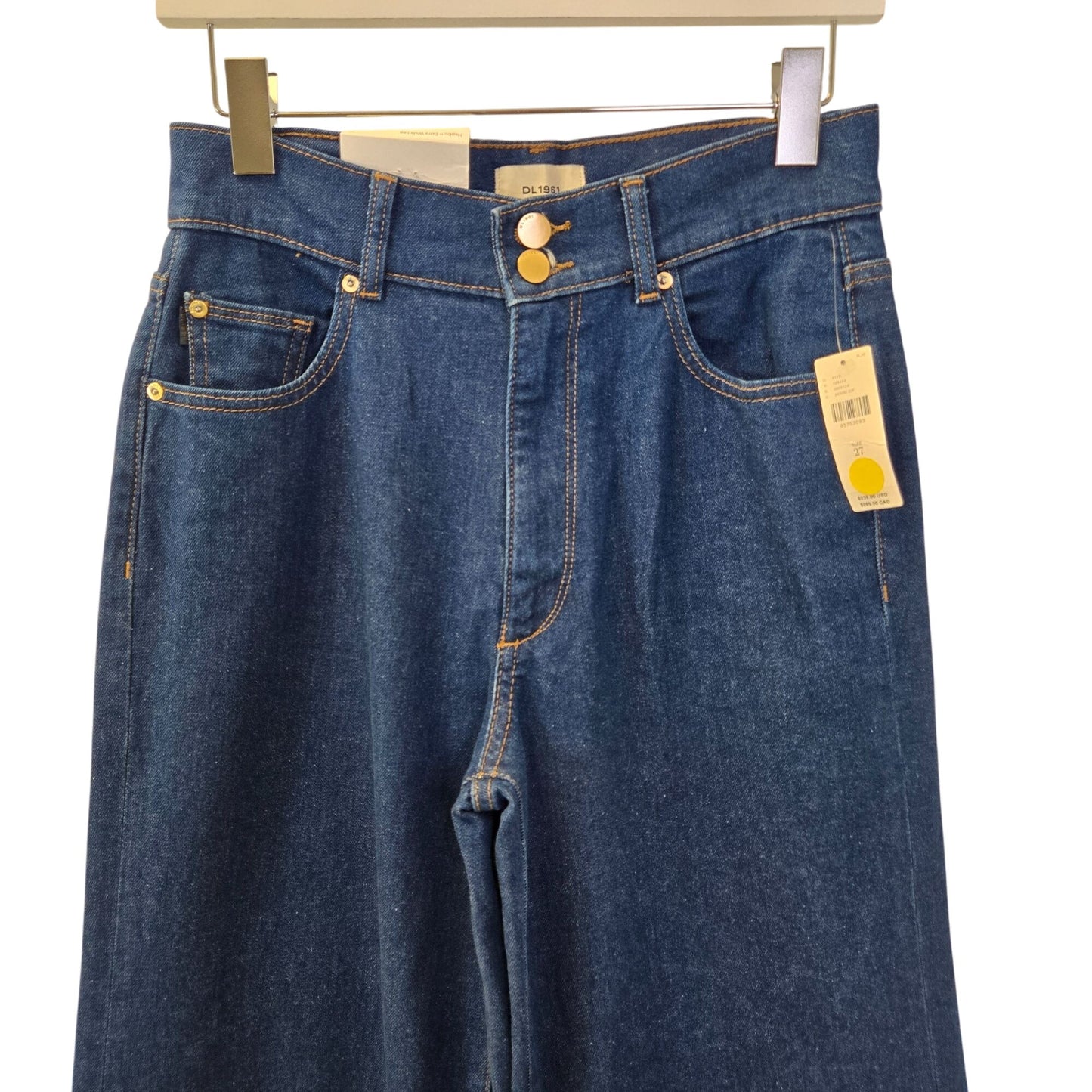 NWT DL1961 Hepburn Extra Wide Leg High Rise Jeans Size 27