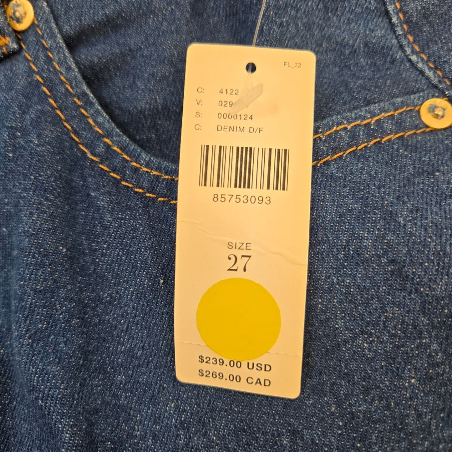 NWT DL1961 Hepburn Extra Wide Leg High Rise Jeans Size 27