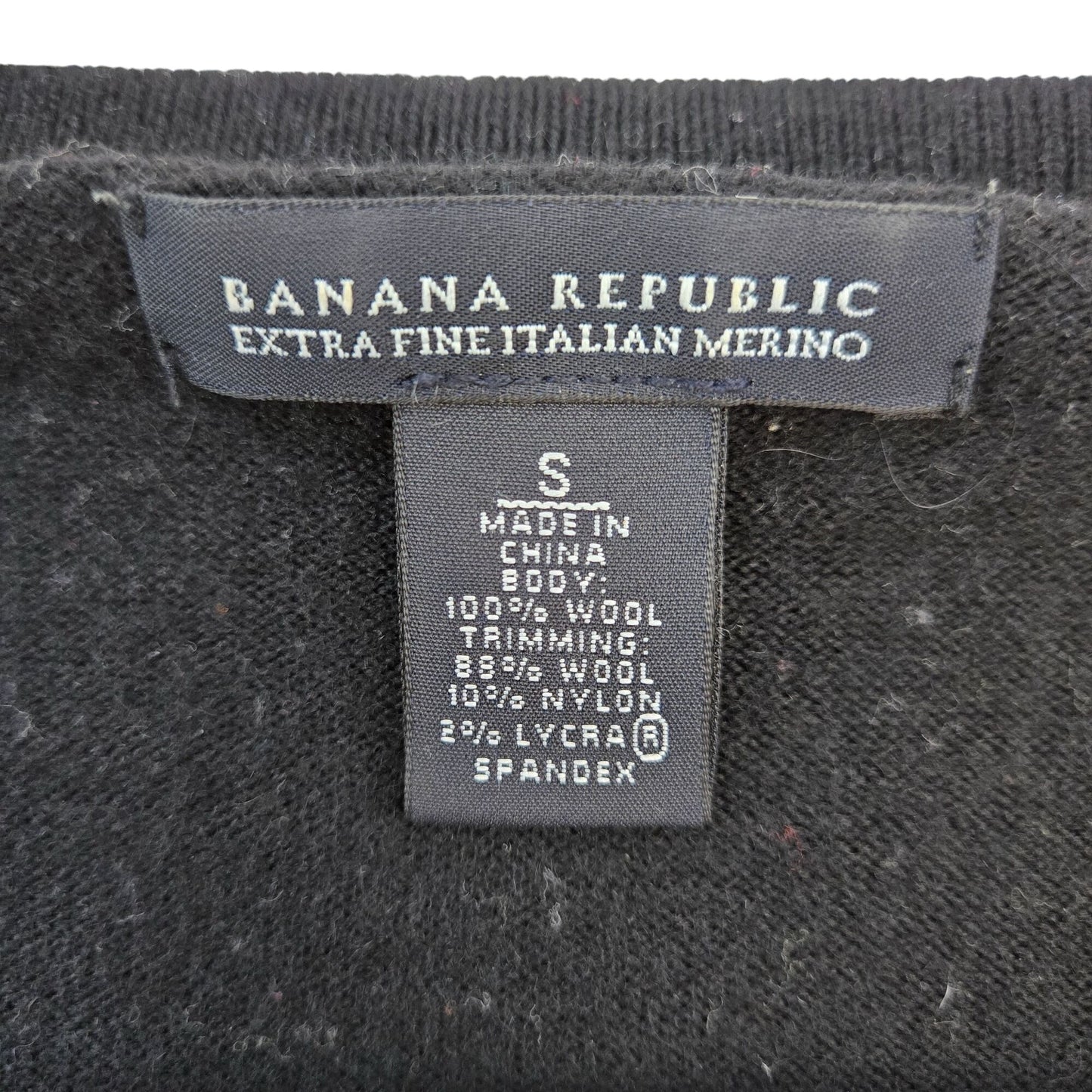 Banana Republic 100% Merino Wool V-Neck Sweater Mini Dress Size Small