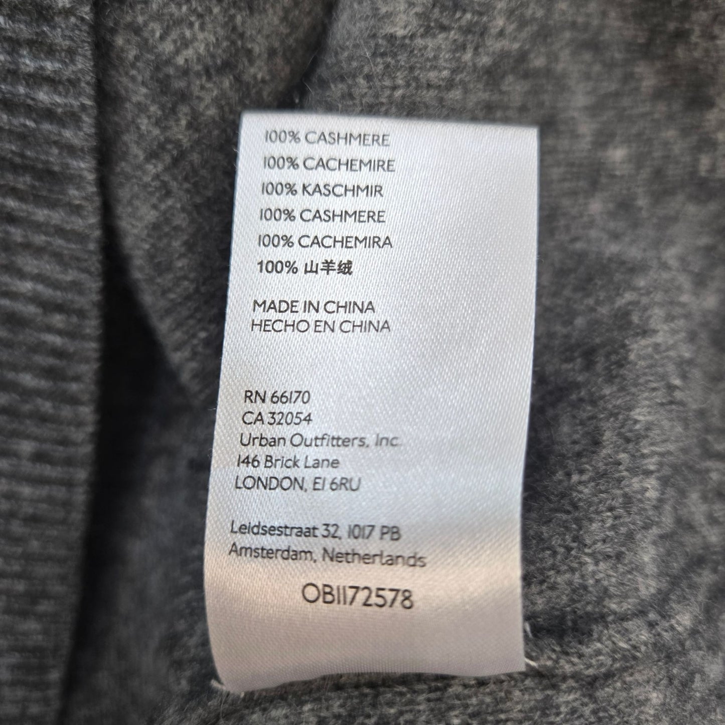 Anthropologie Pilcro 100% Cashmere Cropped Boxy Mock Neck Sweater Size Small