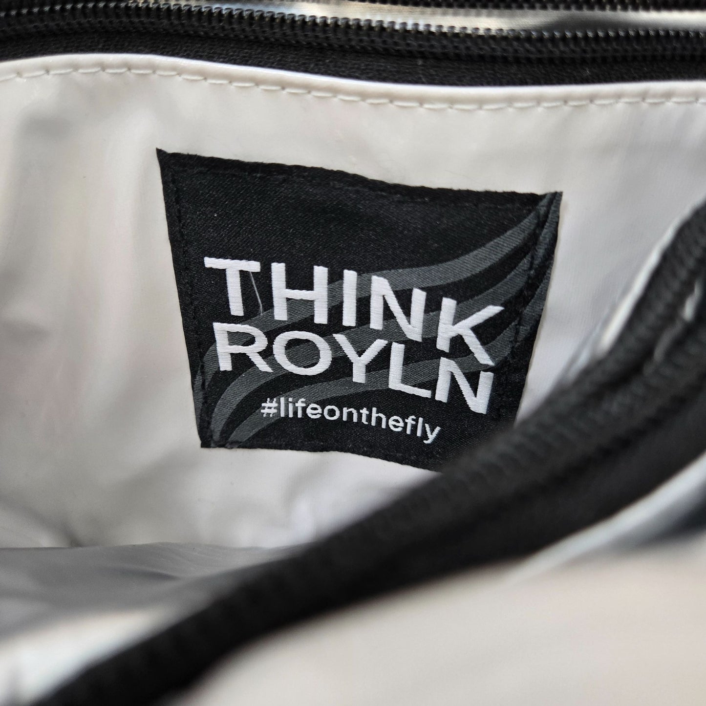 Think Royln White Puffer Bar Handbag
