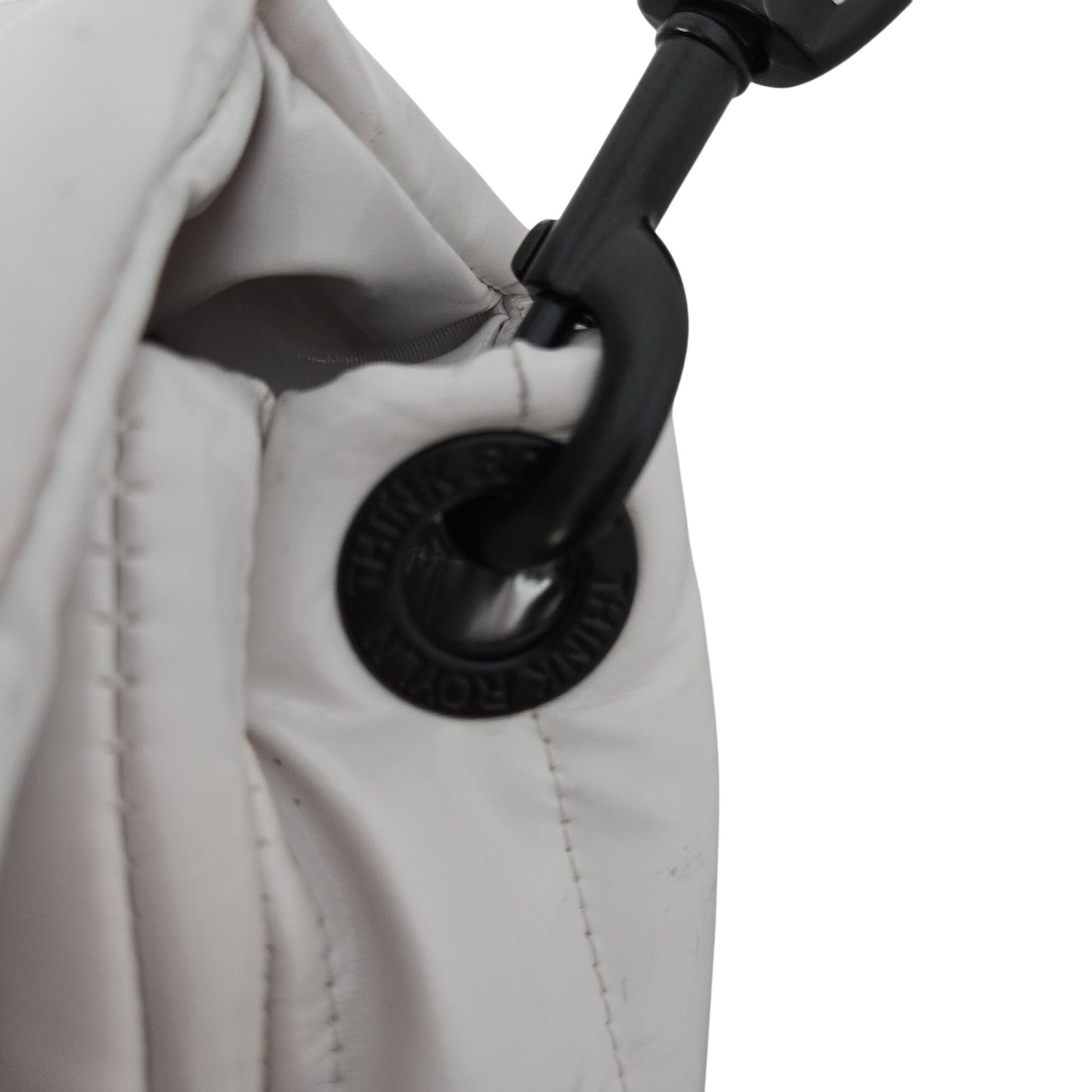 Think Royln White Puffer Bar Handbag