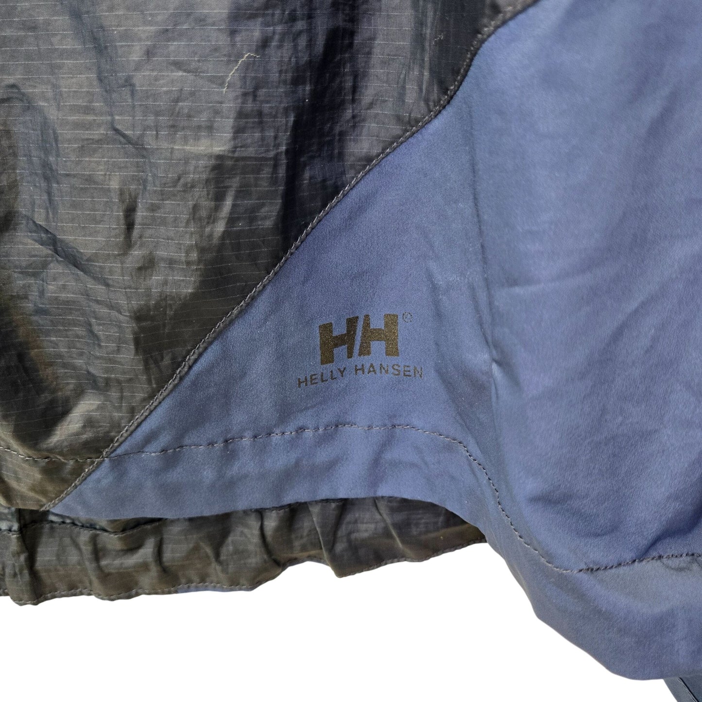 Helly Hansen Blue Color Block Full Zip Packable Windbreaker Jacket Size XL