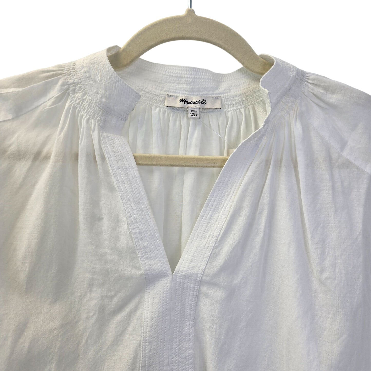 NWT Madewell Boho Shirred Oversized Popover Top Size XS