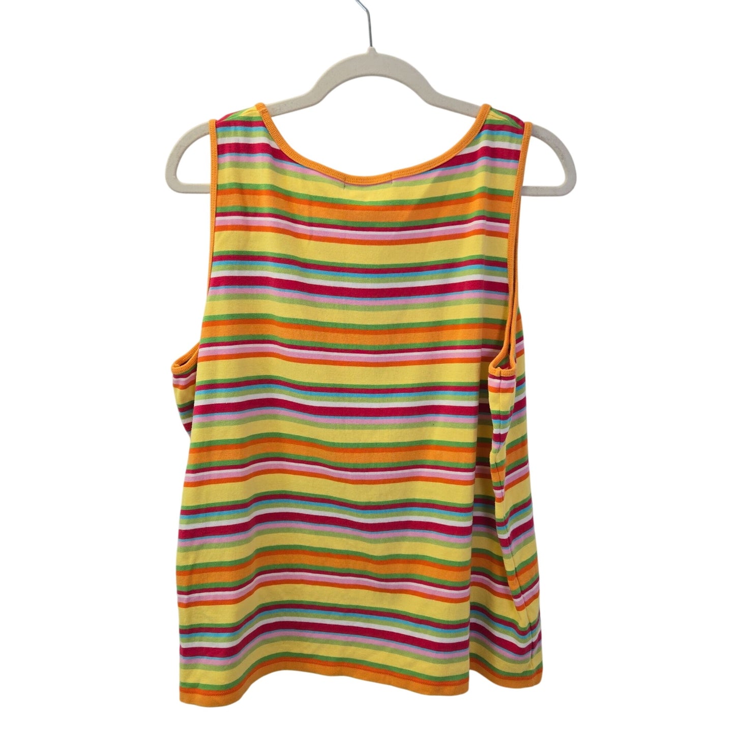 Lauren Ralph Lauren Multi-Color Striped Cotton Tank Top Size 3X