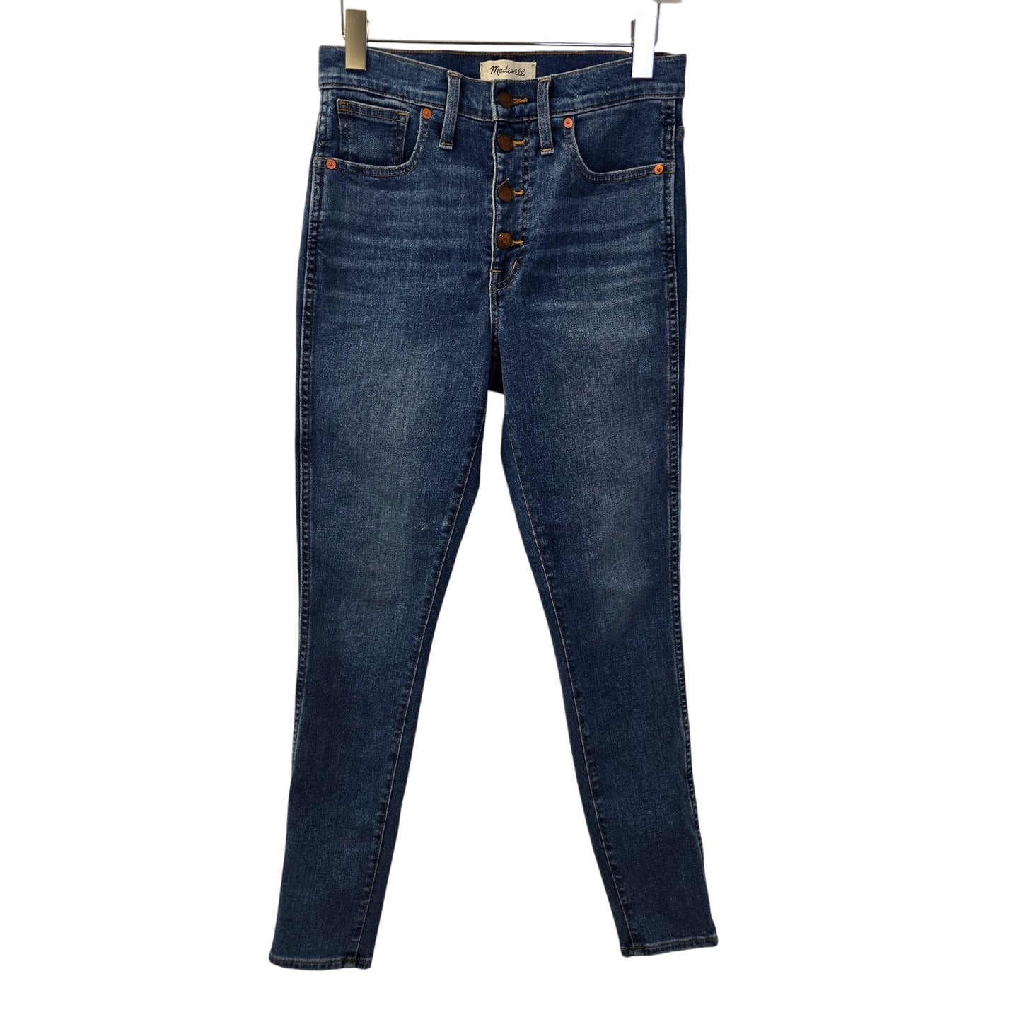 Madewell 10" High Rise Skinny Button Fly Closure Jeans Size 27