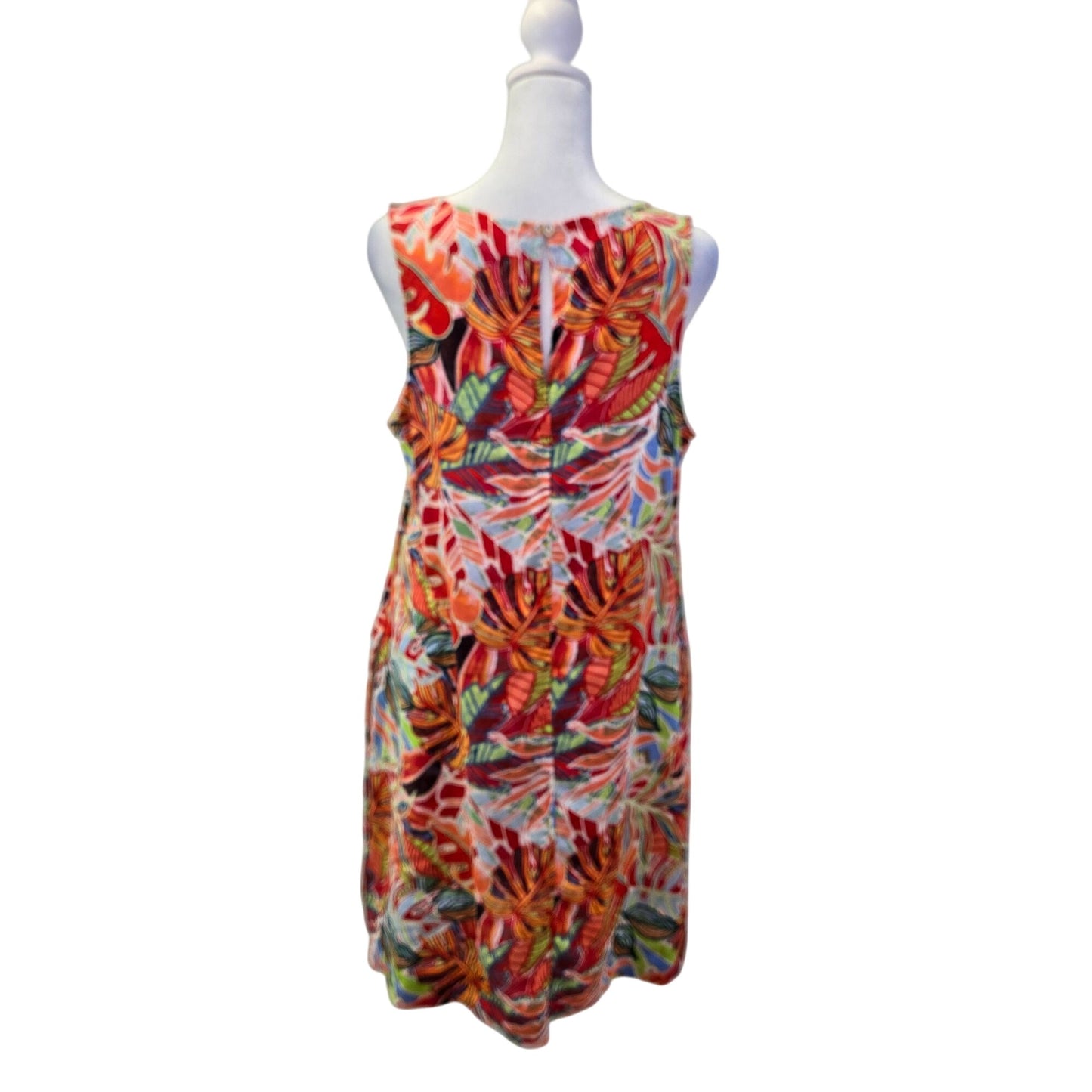 C&C California 100% Linen Tropical Print Mini Shift Dress Size Medium