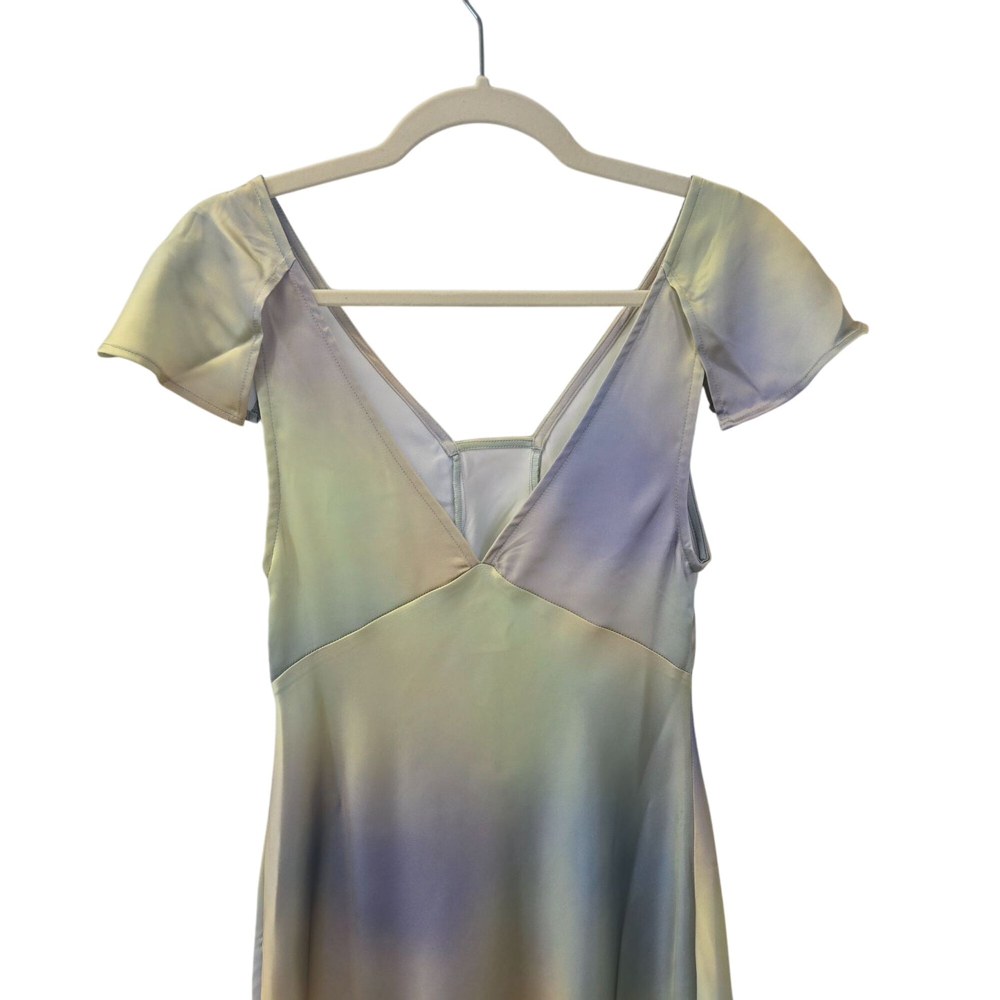 NWT WeWoreWhat Lace Midi Silky Charmeuse Maxi Slip Dress Size 0