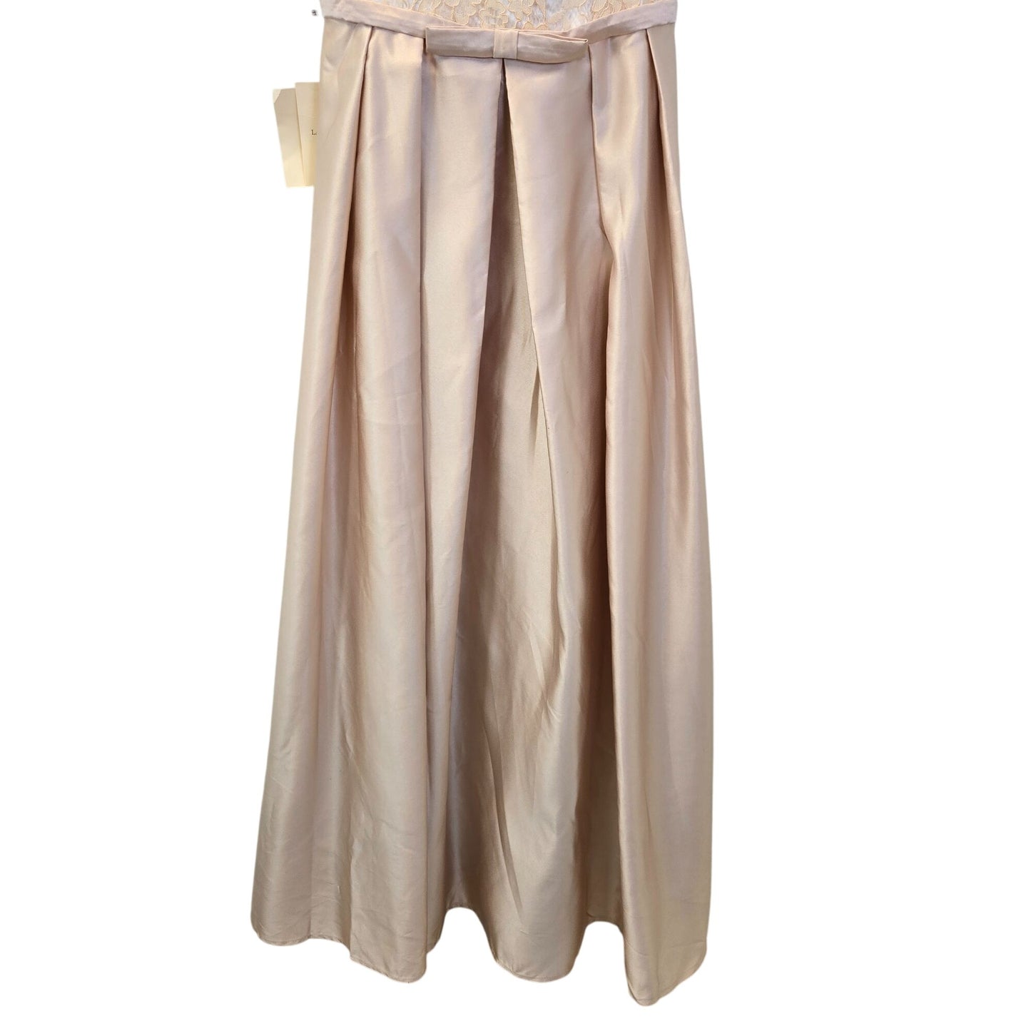 NWT LanTing Bridal Satin Lace Bodice Special Occasion Dress Size XS (est)