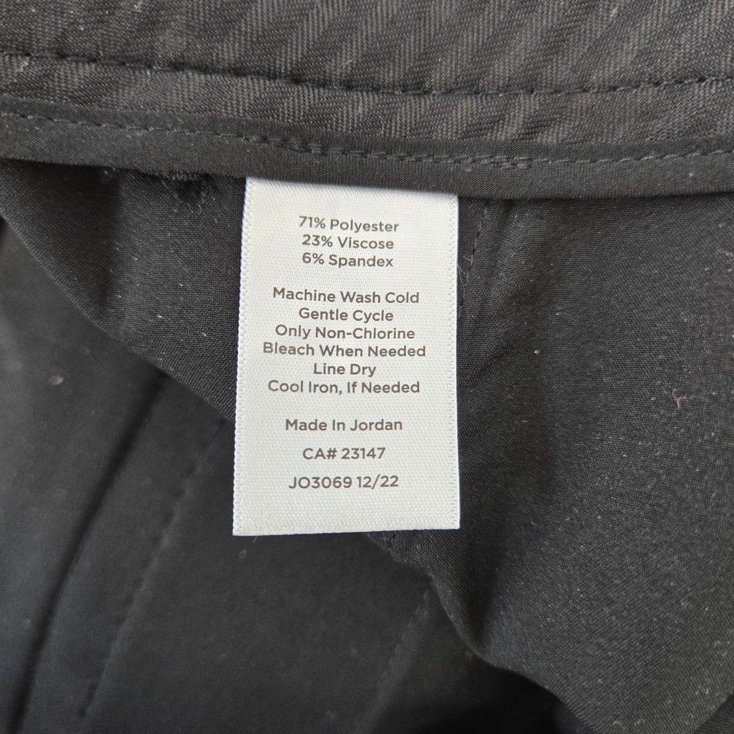 Talbots Rayon Blend Hampshire Ankle Trouser Pants Size 16