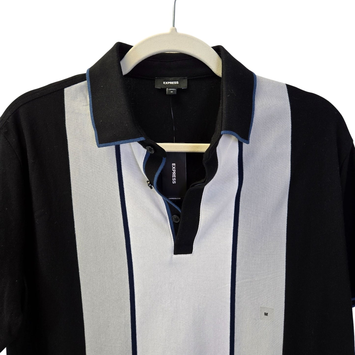 NWT Express Striped Polo Shirt Size Medium
