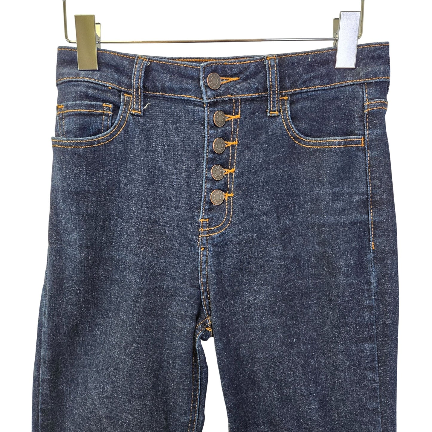 Cello High Rise Button Fly Flared Raw Hem Jeans Size Cello 5/27