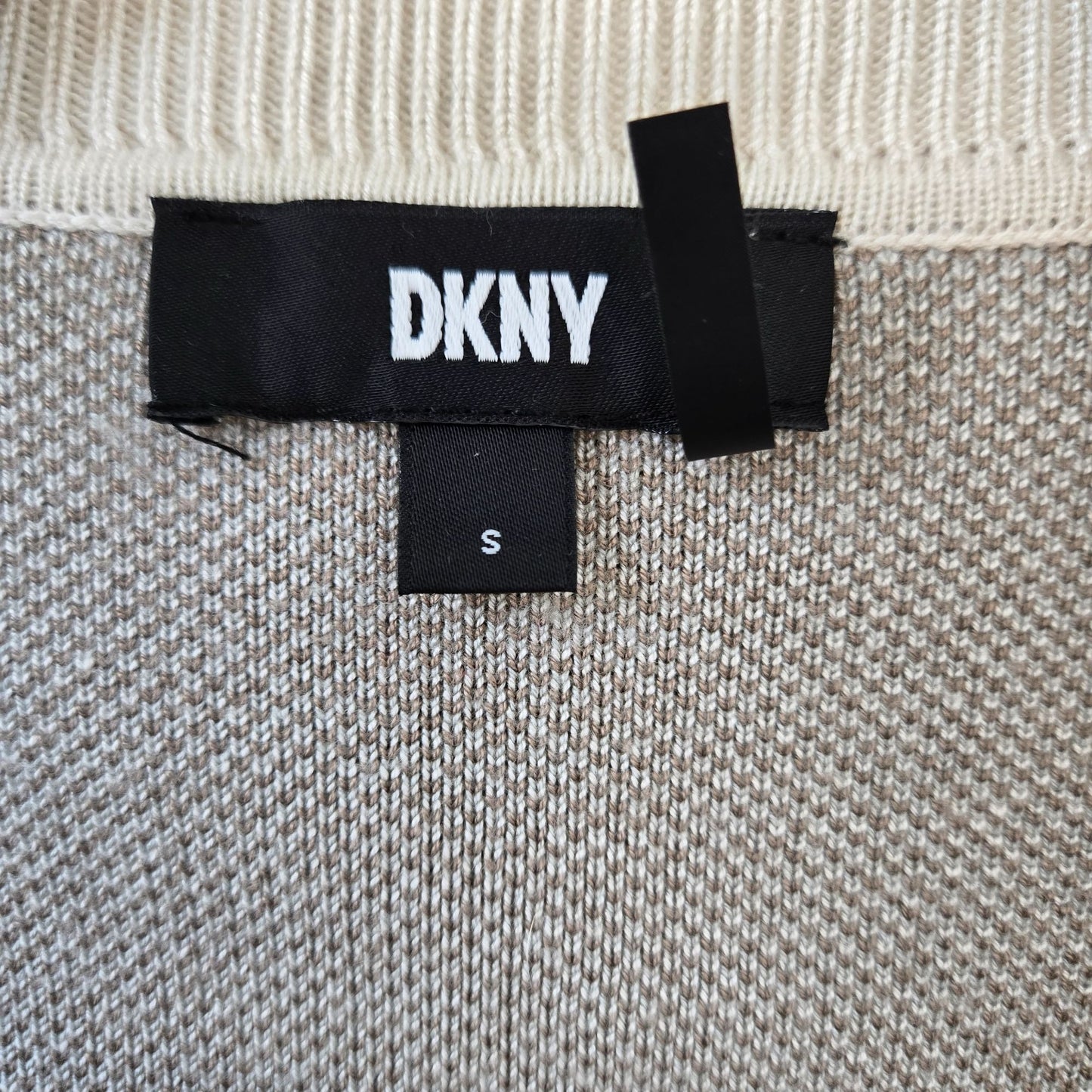 DKNY Viscose Blend Camouflage Open Cardigan Sweater Size Small