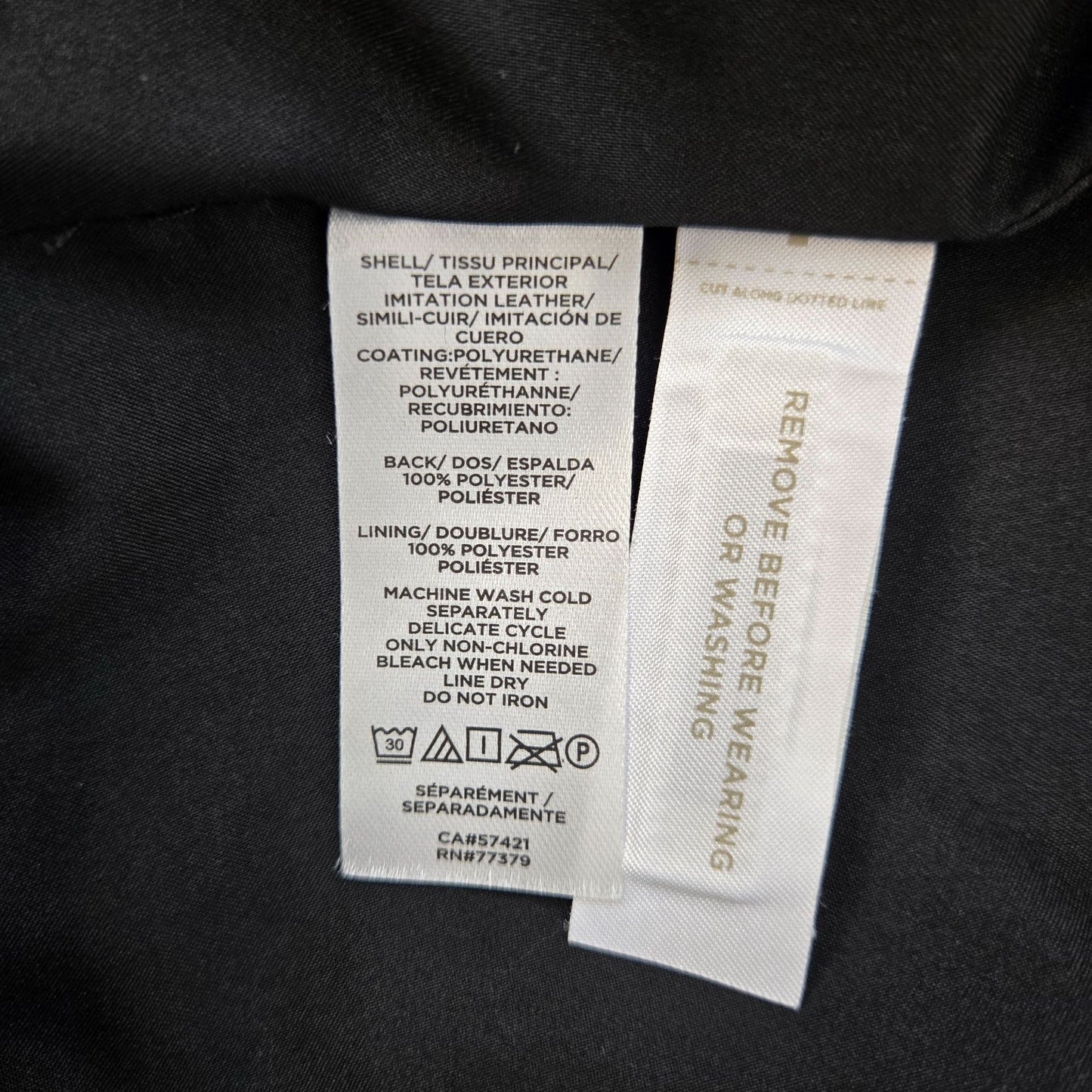 Ann Taylor Vegan Leather One Button Blazer Jacket Size 6 Petite