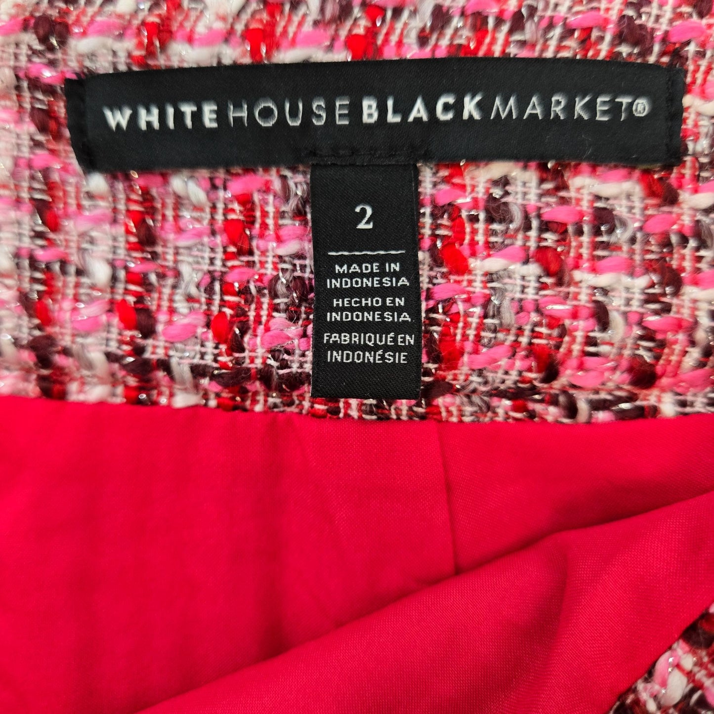 White House Black Market Tweed Pencil Skirt Size 2