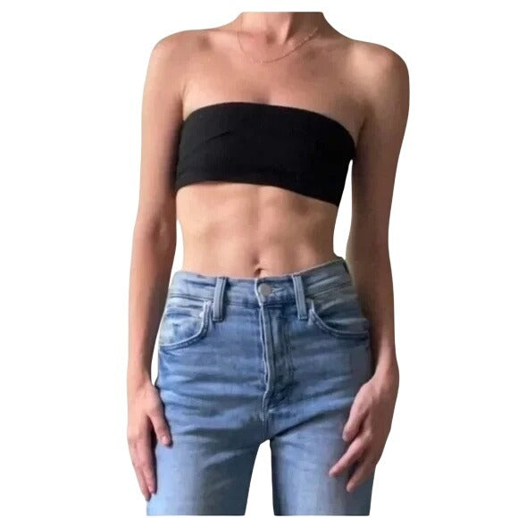 NWT WeWoreWhat Cotton & Lyocell Blend Smocked Bandeau Top Size Medium