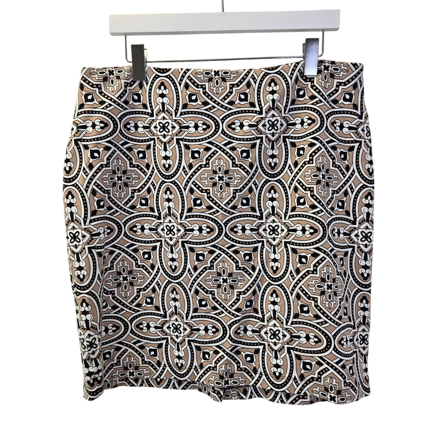 J. McLaughlin Graphic Print Mini Pencil Skirt Size 14