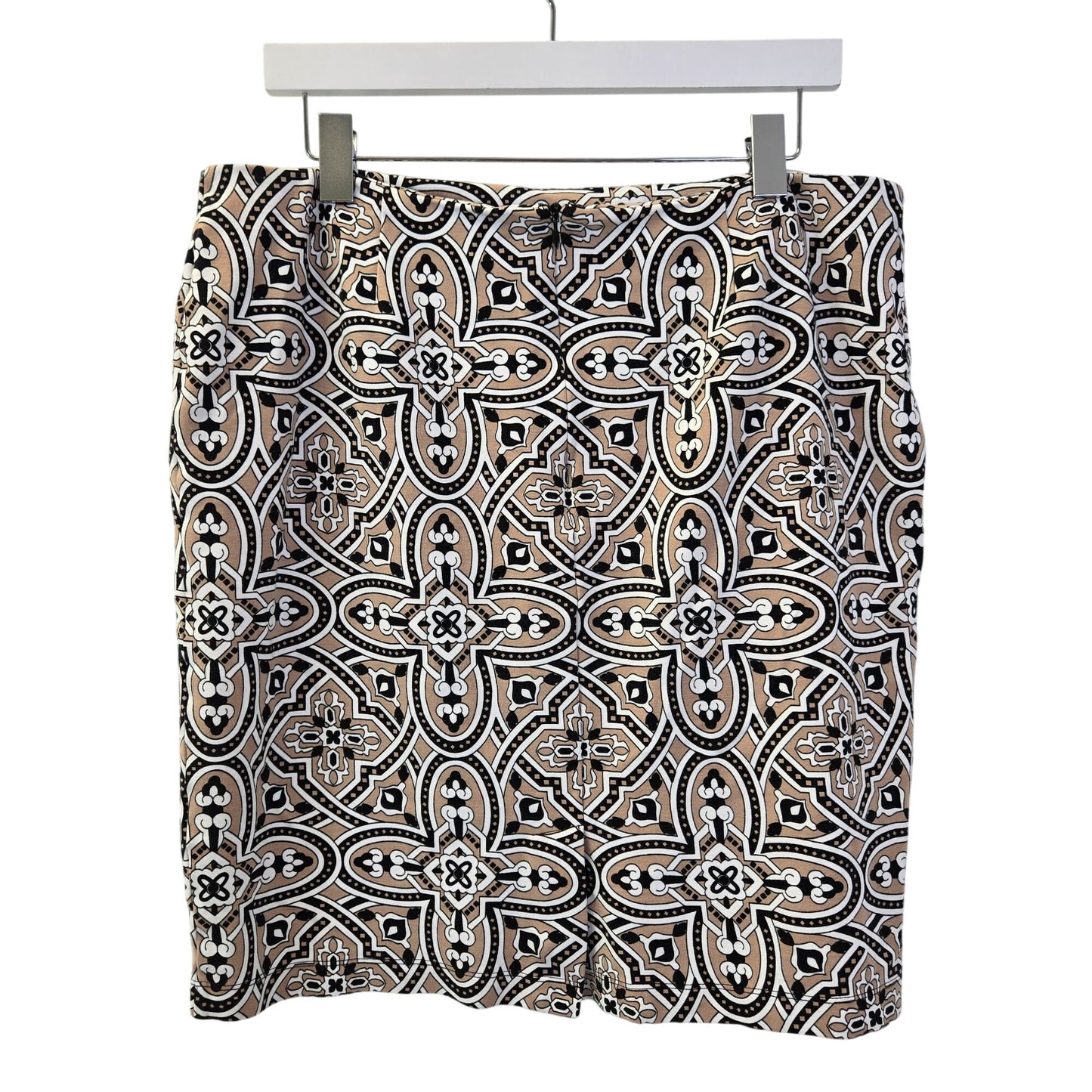 J. McLaughlin Graphic Print Mini Pencil Skirt Size 14