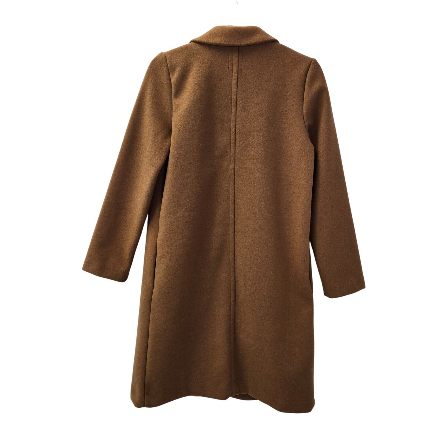 Zara Lapel Collar Open Longline Coat Size Small