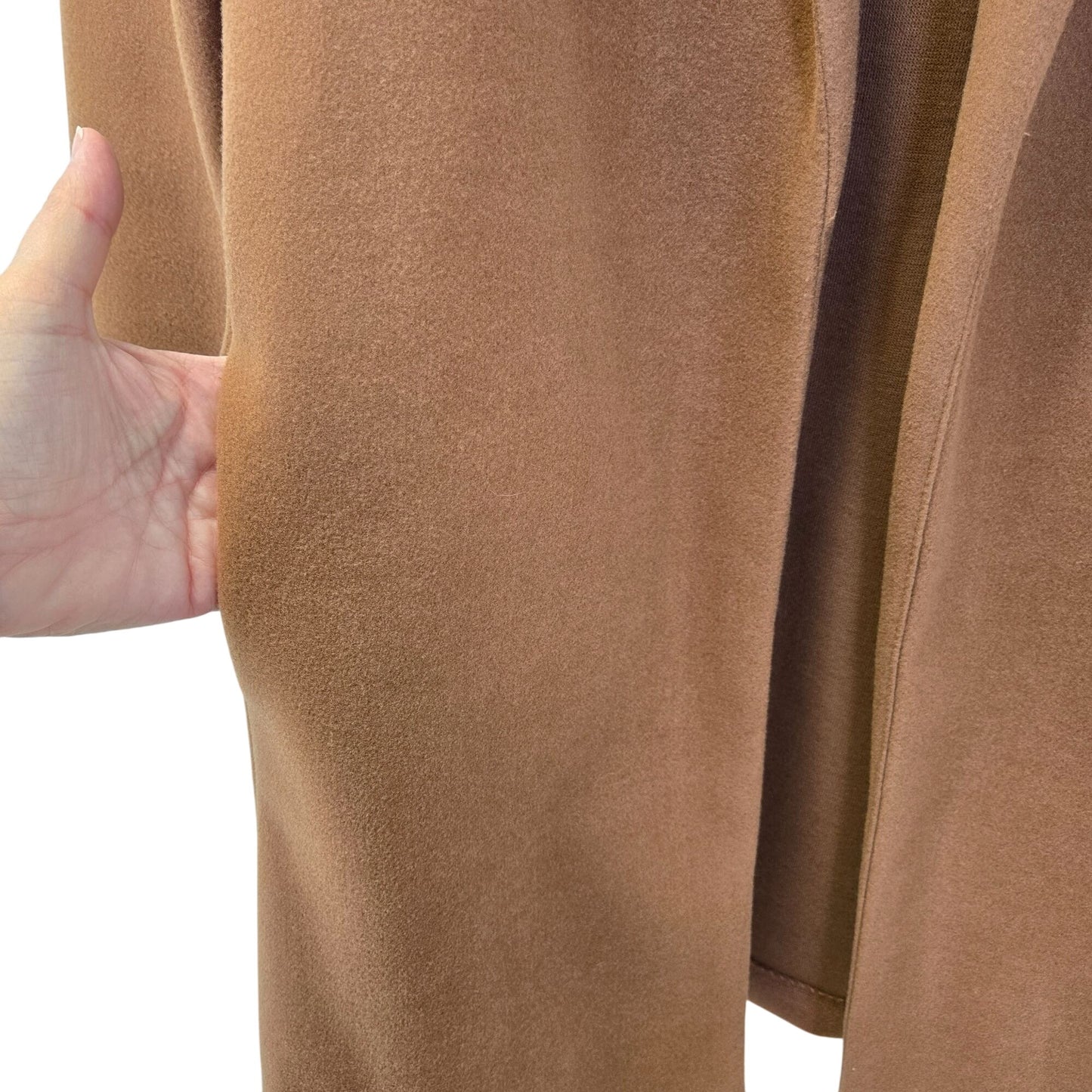 Zara Lapel Collar Open Longline Coat Size Small