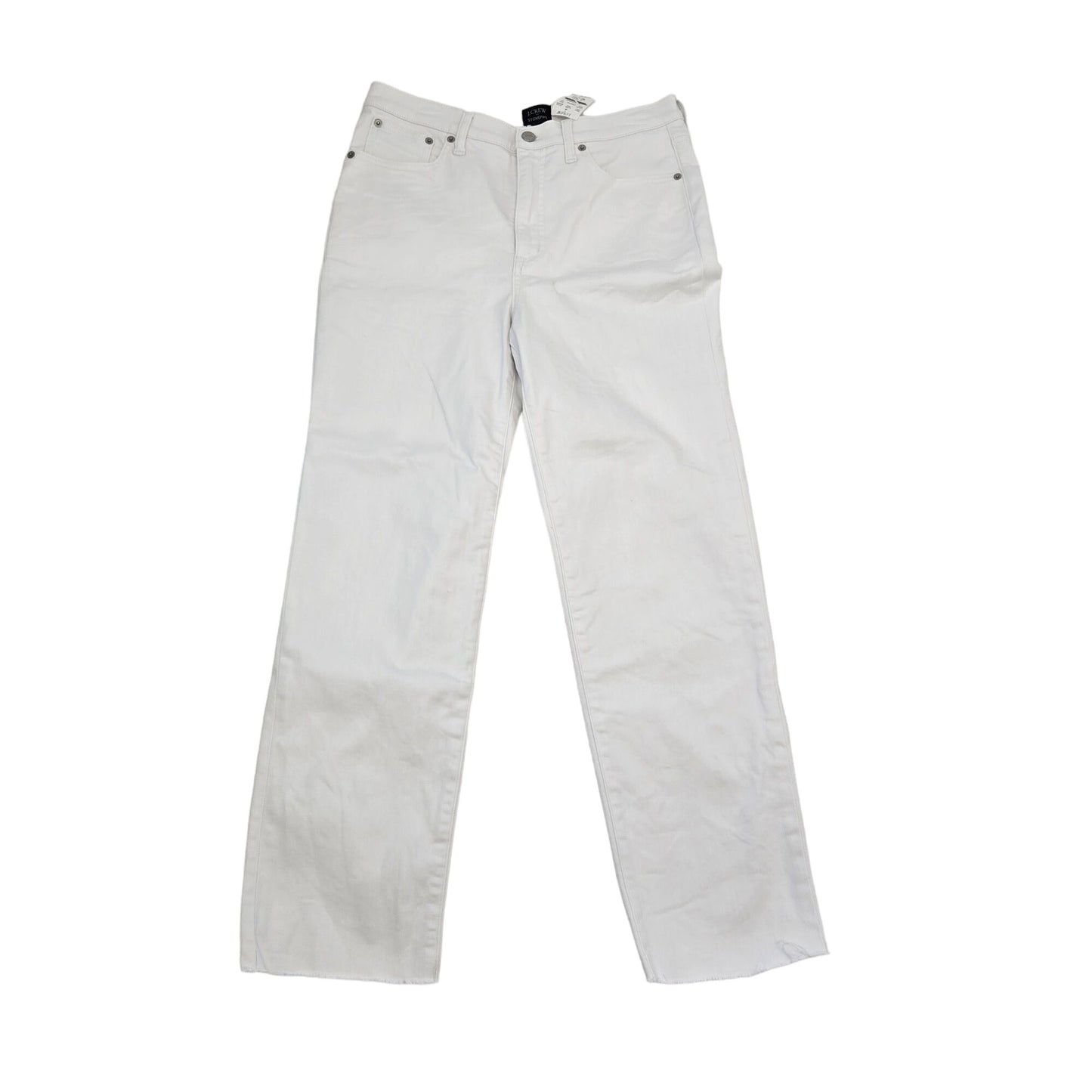 NWT J. Crew Factory Fly High Rise Stovepipe Jeans with Raw Hem Size 29