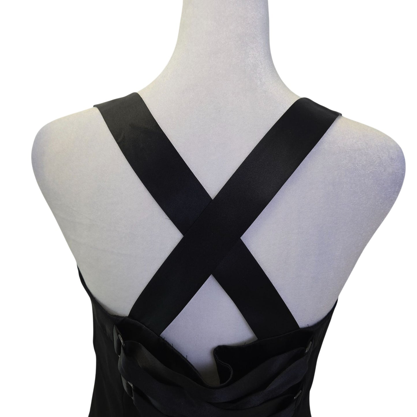 Lafayette 148 New York Fit & Flare Corset Back Midi Dress Size 6