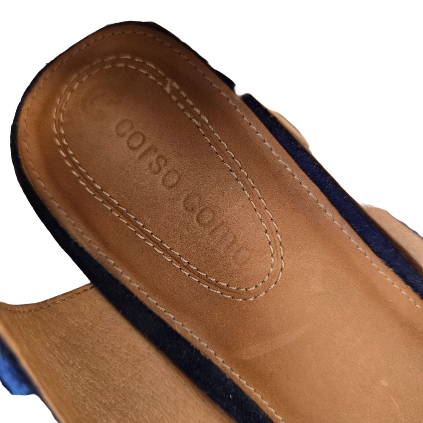 Corso Como Suede Leather Rounded Toe Heels Size 10M