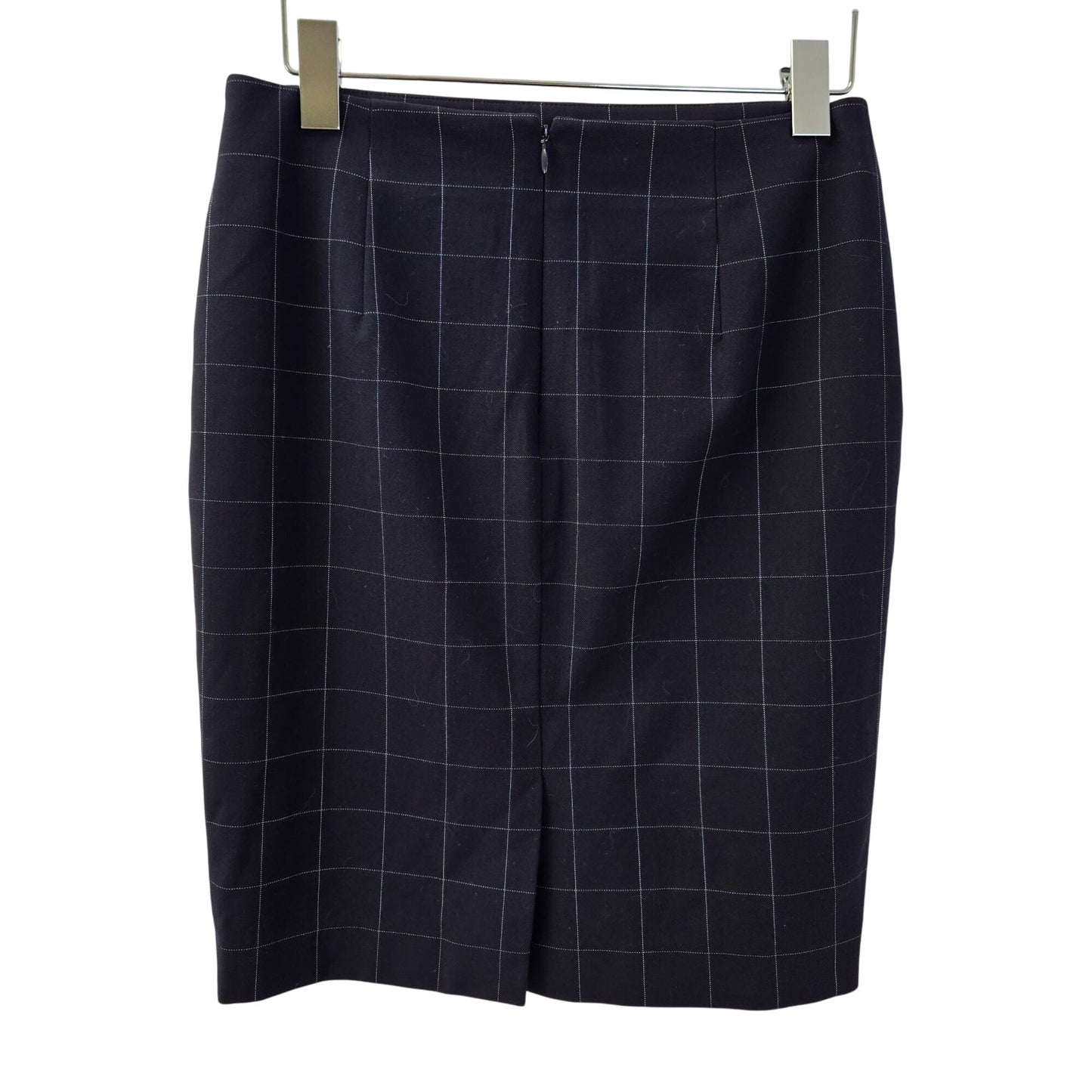 Ann Taylor Pinstripe Plaid Pencil Skirt Size 0 Petite