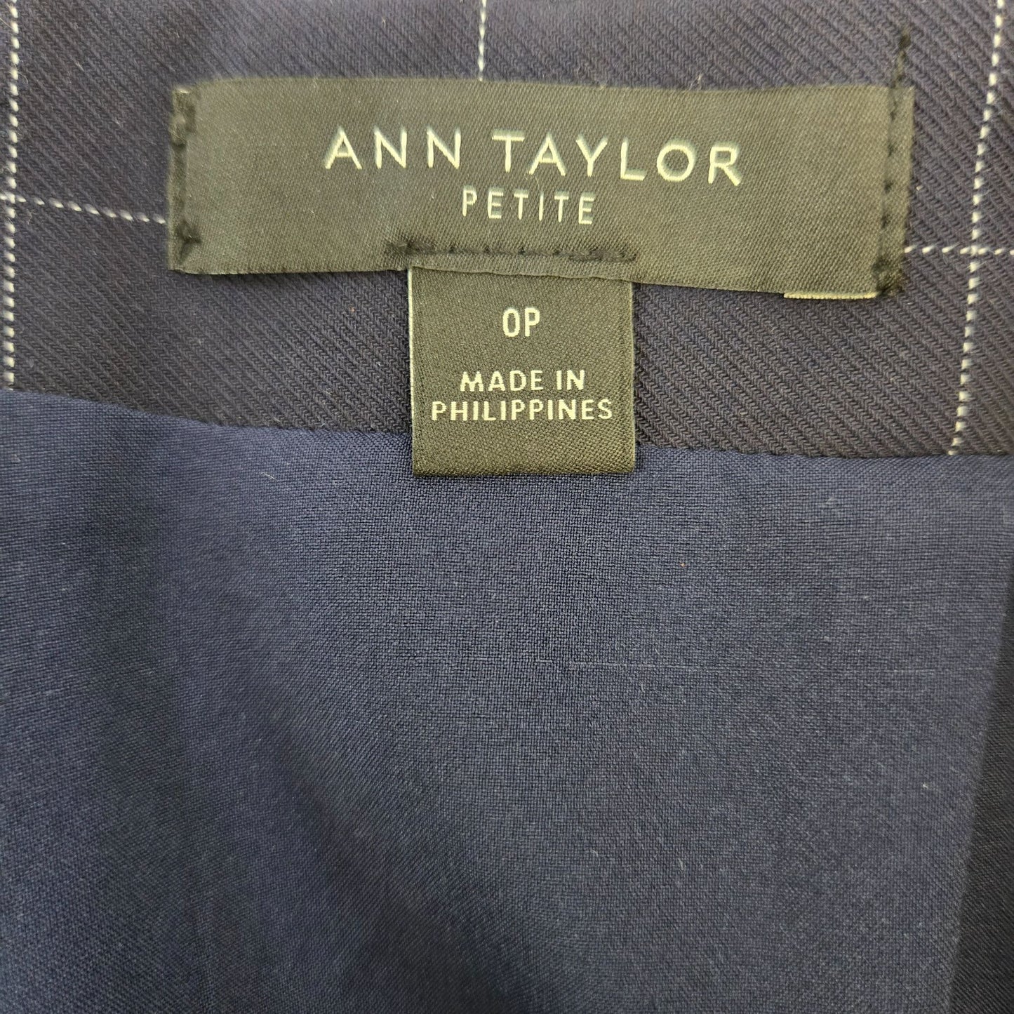 Ann Taylor Pinstripe Plaid Pencil Skirt Size 0 Petite
