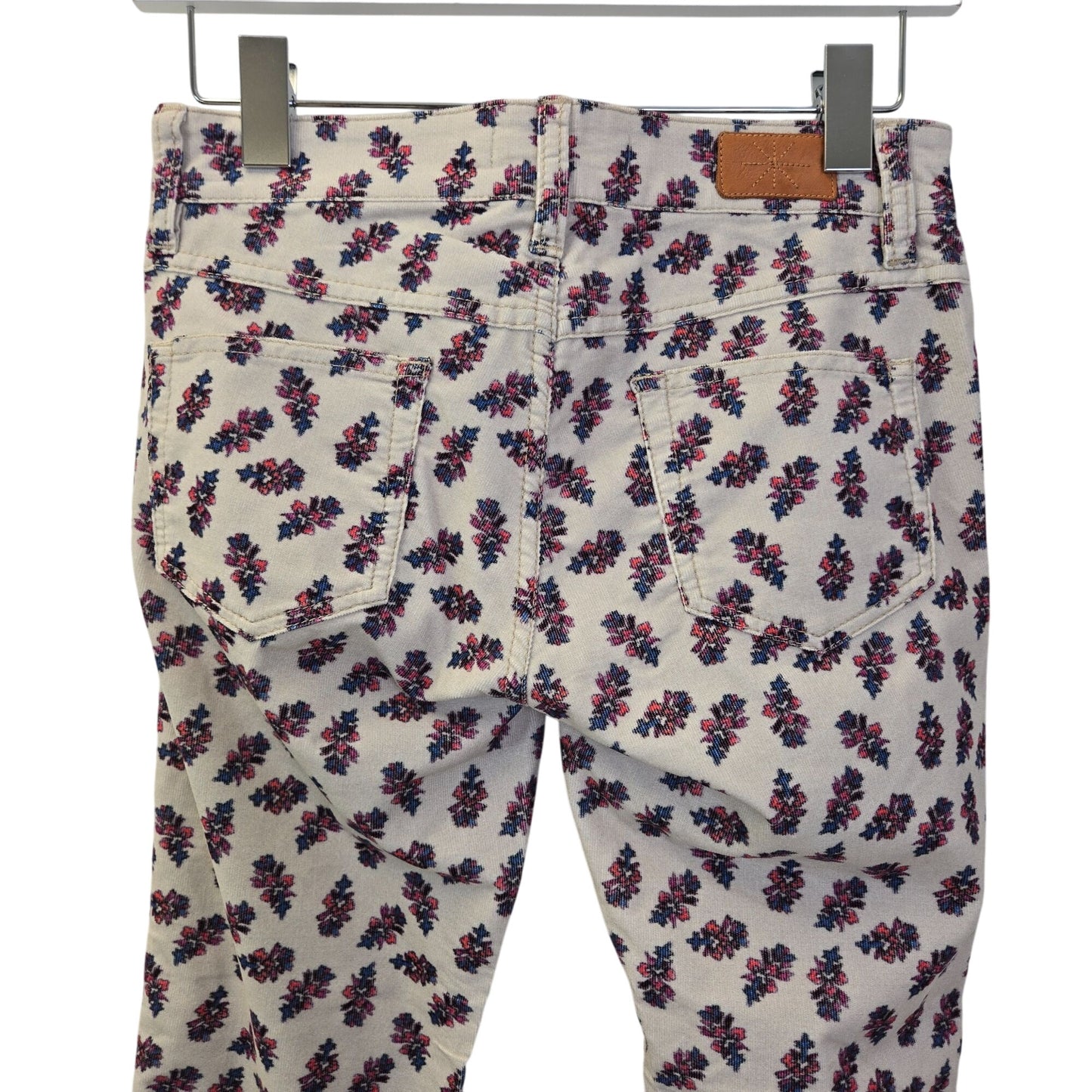 NWT Isabel Marant Etoile Floral Micro-Corduroy Slim Pants Size 36/US 4