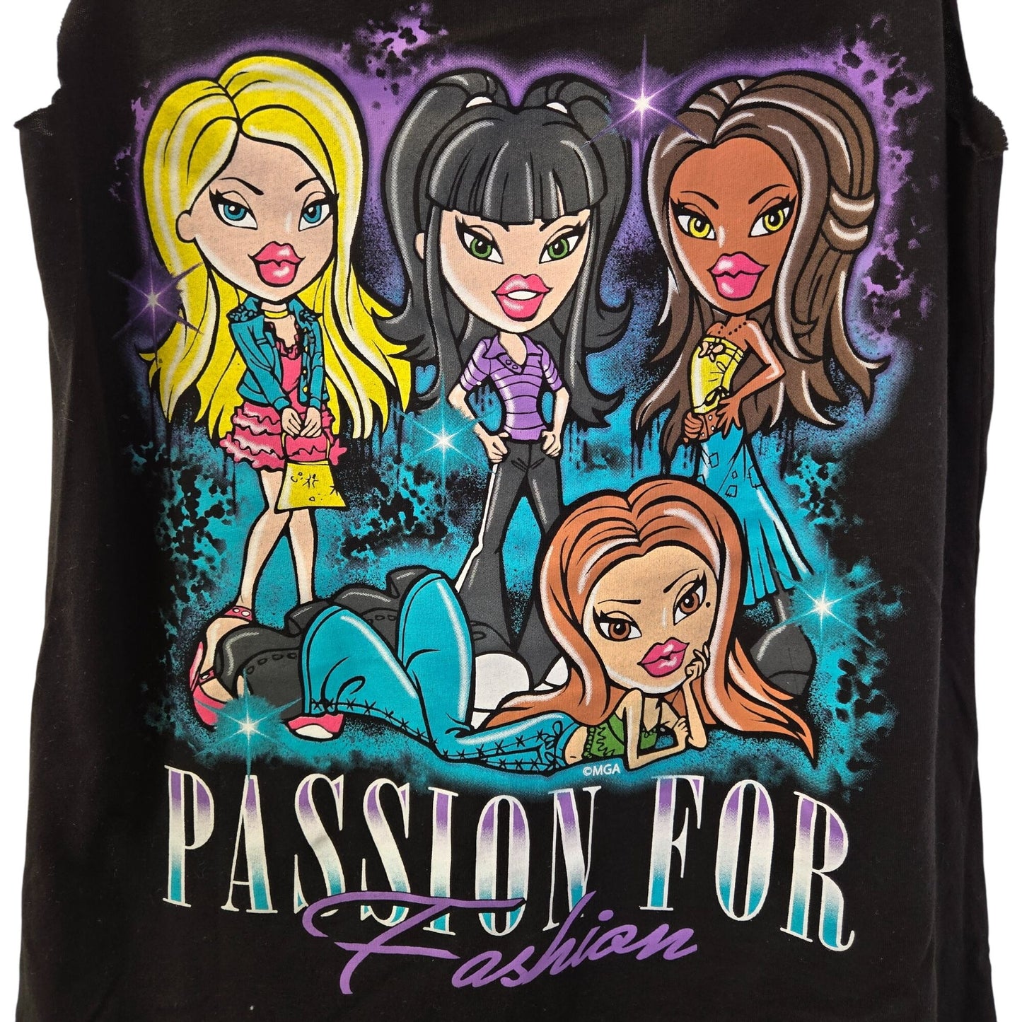 NWOT Passion for Fashion Bratz Graphic Oversized Tank Top Size Small