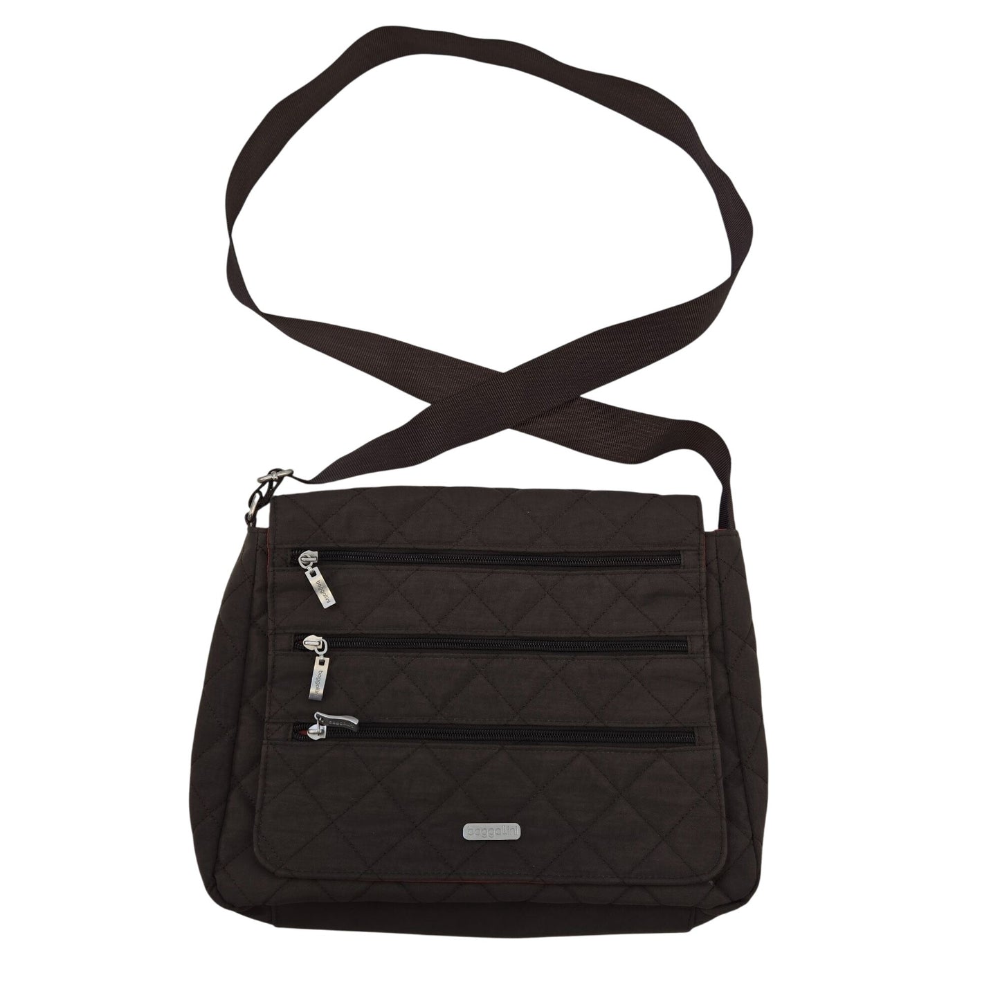 Baggallini Quilted Messenger Crossbody Bag
