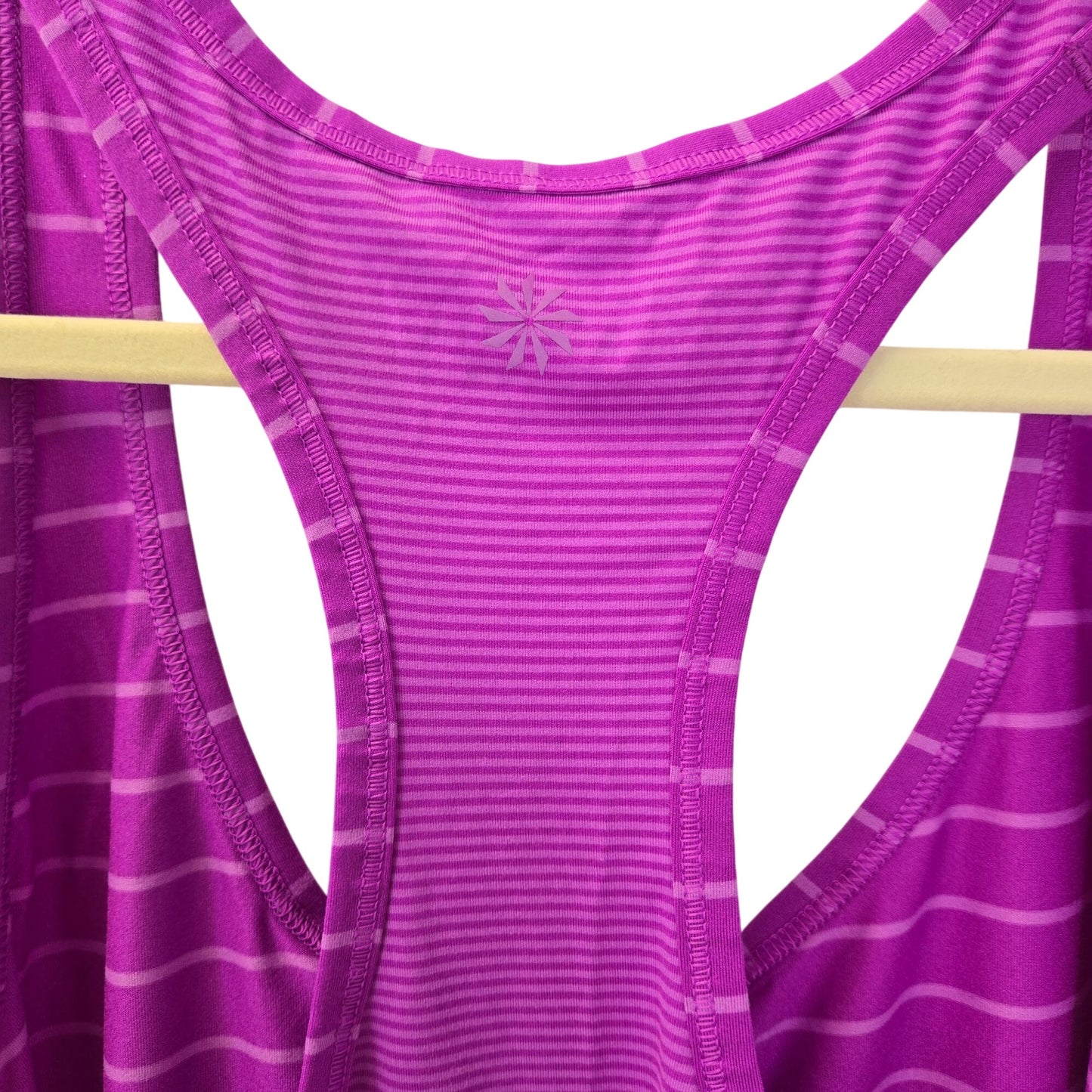Athleta Chi Striped Racerback Activewear Tank Top Size Large