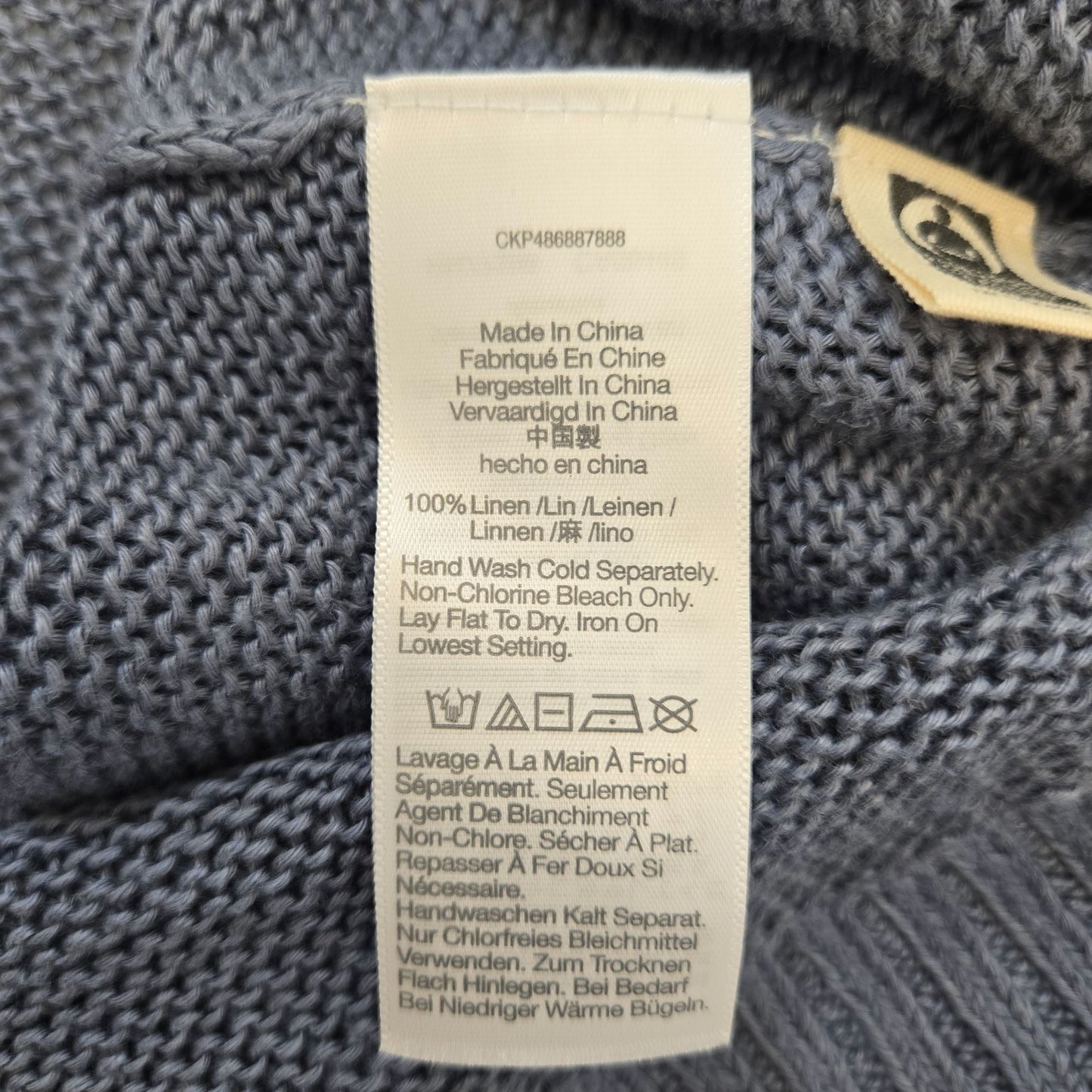 NWT Madewell 100% Linen Knit Crewneck Sweater Size Small