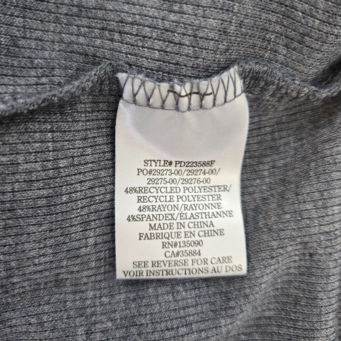 Z Supply Triblend Tulip Side Ruched Ribbed Dress Size Medium